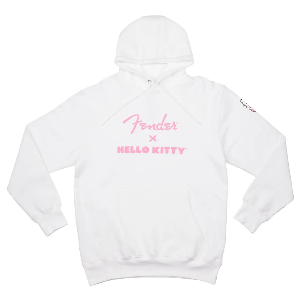 Fender Hello Kitty Sl Logo White Hoodie Medium 1