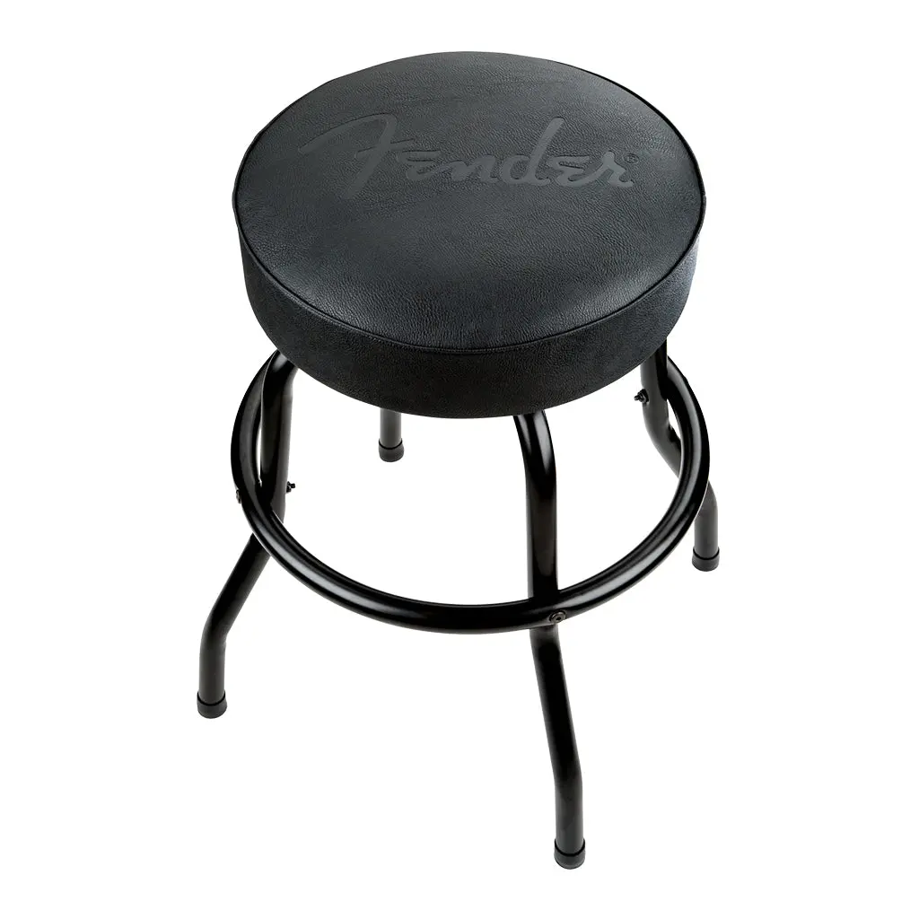 Fender Embossed Black Logo Barstool In Black - 24 Inch 1