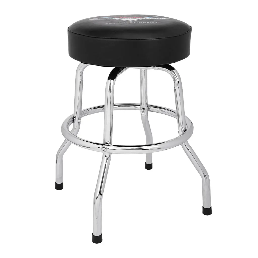 Fender Custom Shop Chevron Logo Barstool In Black - 24 Inch 1