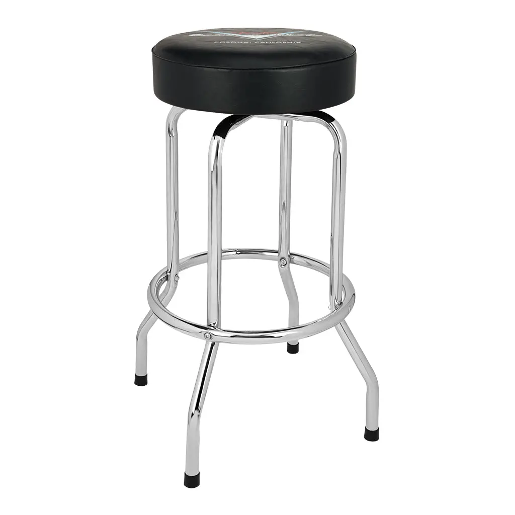 Fender Custom Shop Chevron Logo Barstool In Black - 30 Inch 1