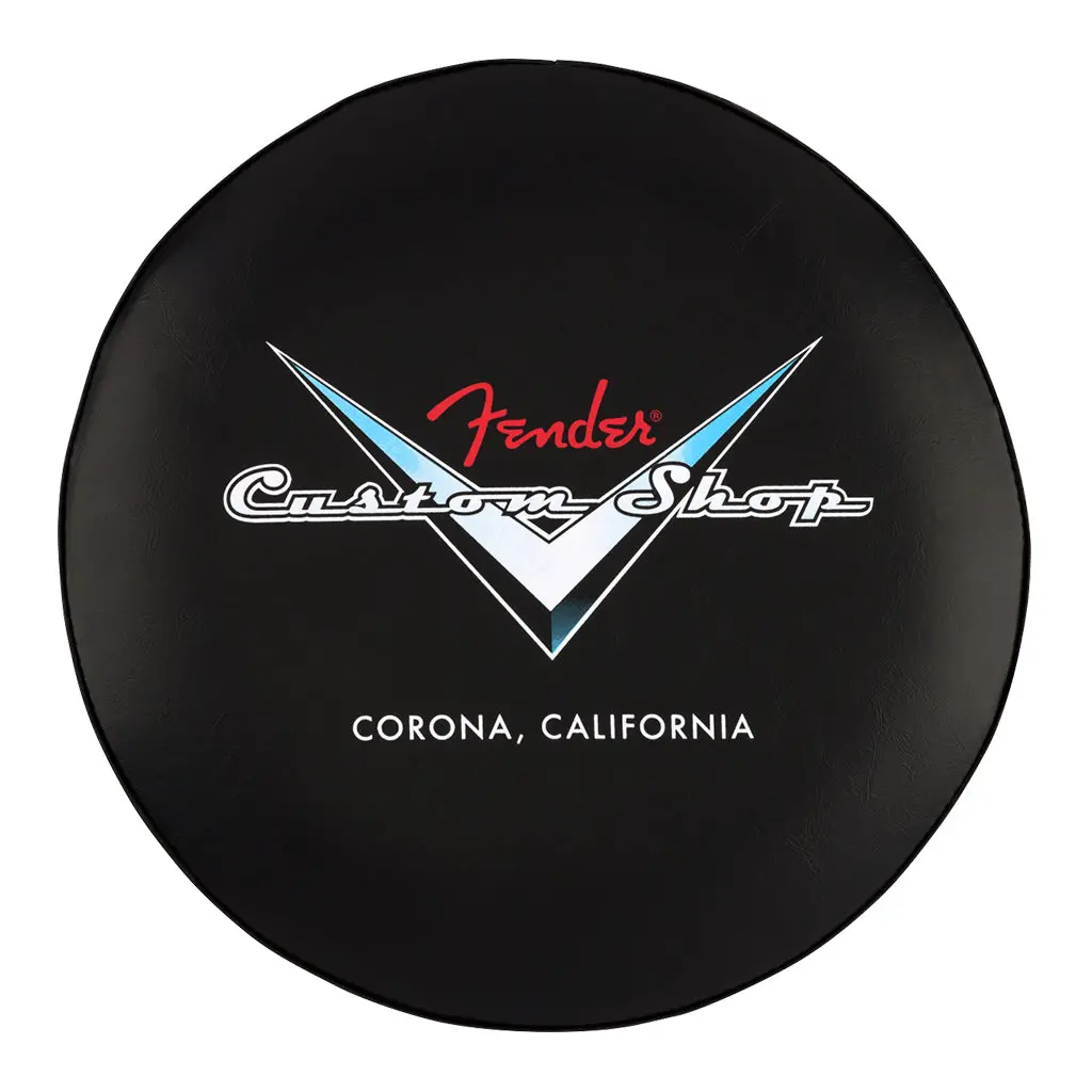 Fender Custom Shop Chevron Logo Barstool In Black - 30 Inch 2