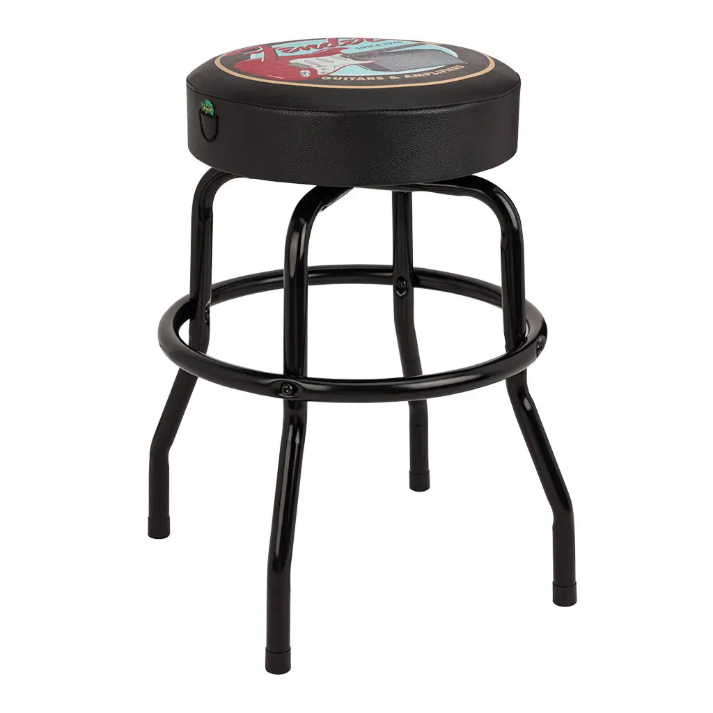 Fender Guitars And Amps Pick Pouch Barstool In Black - 24 Inch 1