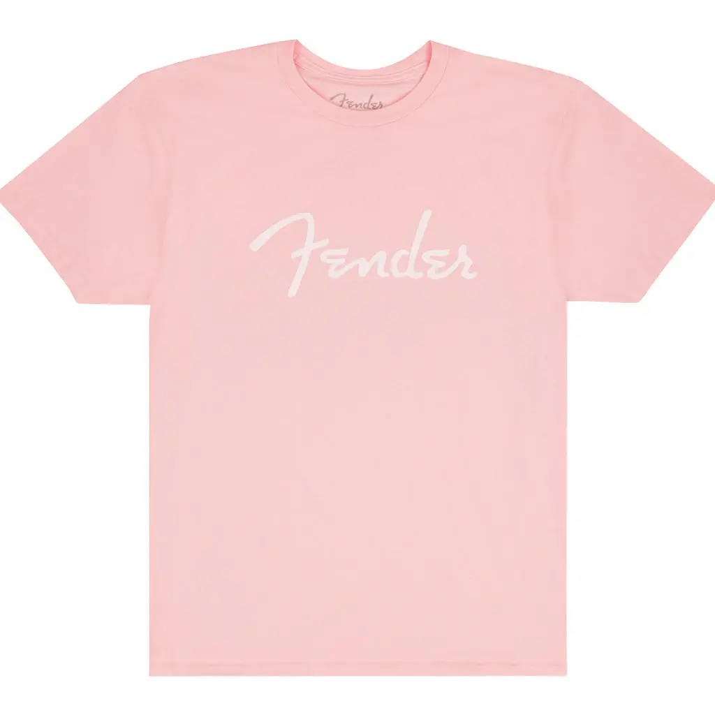 Fender® Spaghetti Logo T-Shirt, Shell Pink, S 1
