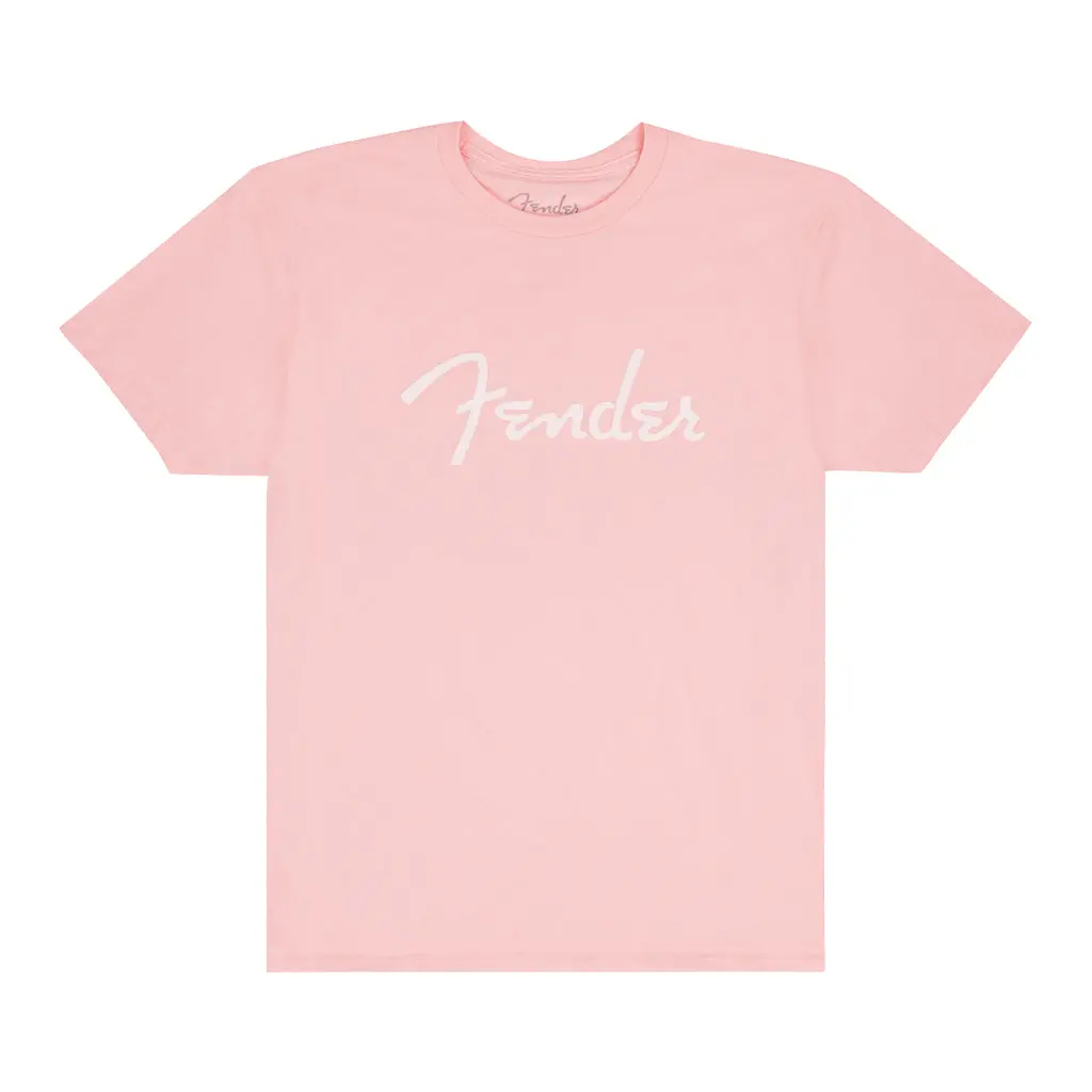 Fender® Spaghetti Logo T-Shirt, Shell Pink, M 1