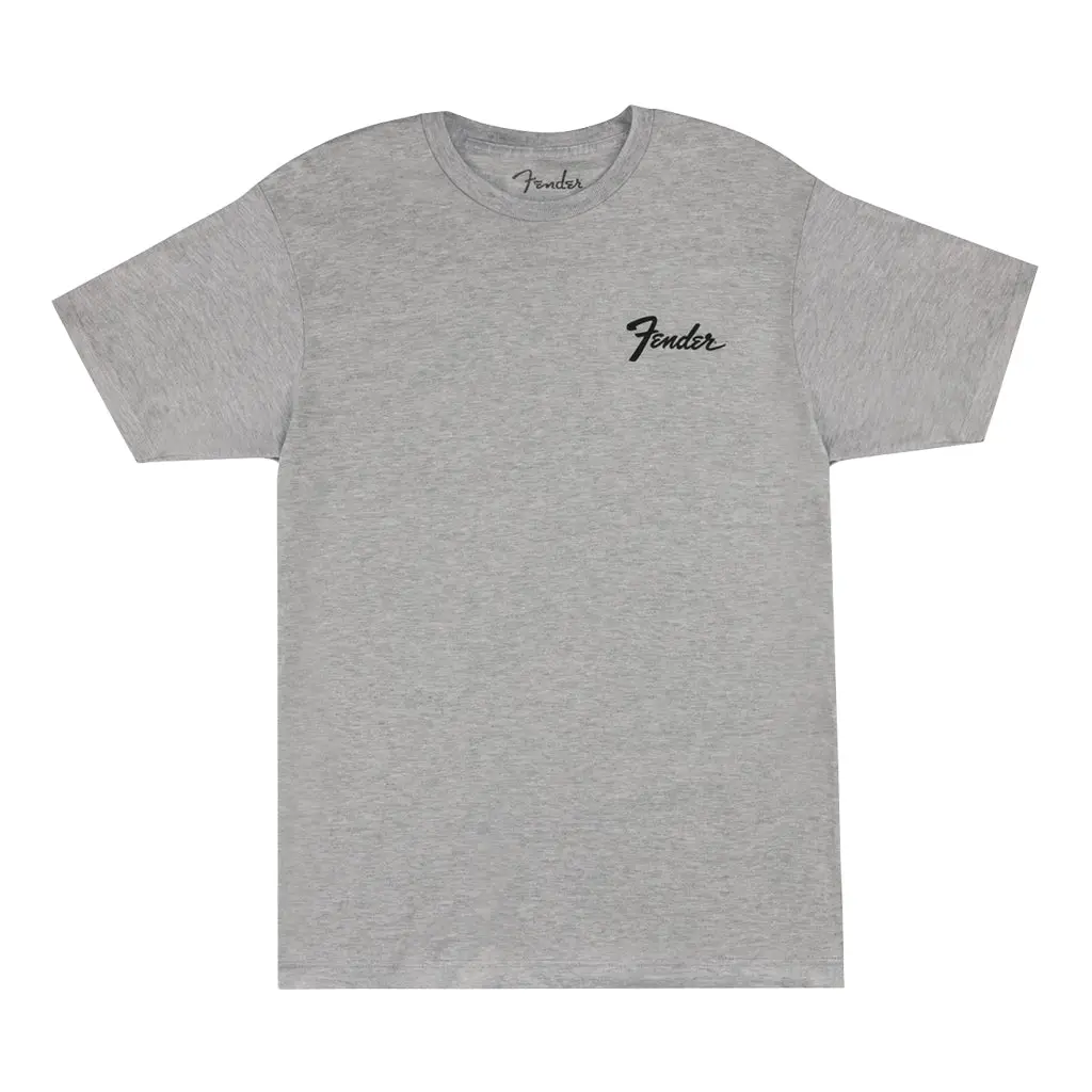 Fender Transition Logo Gray Tee In Small 1
