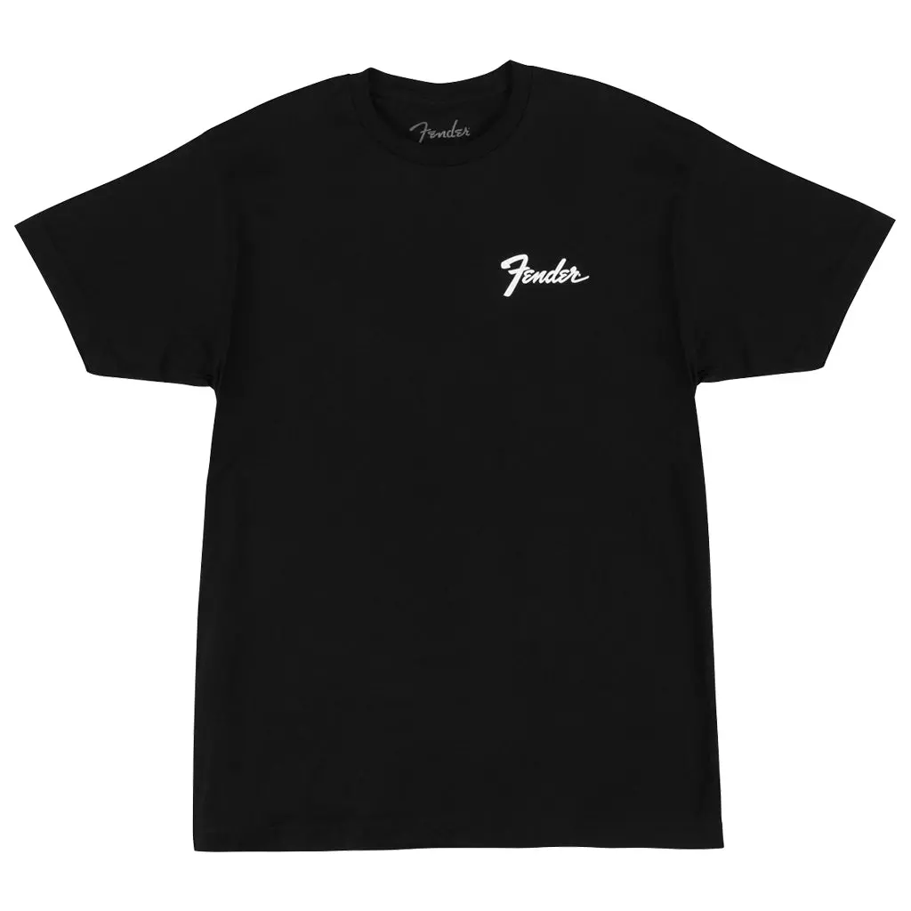 Fender Transition Logo Black Tee In Medium 1
