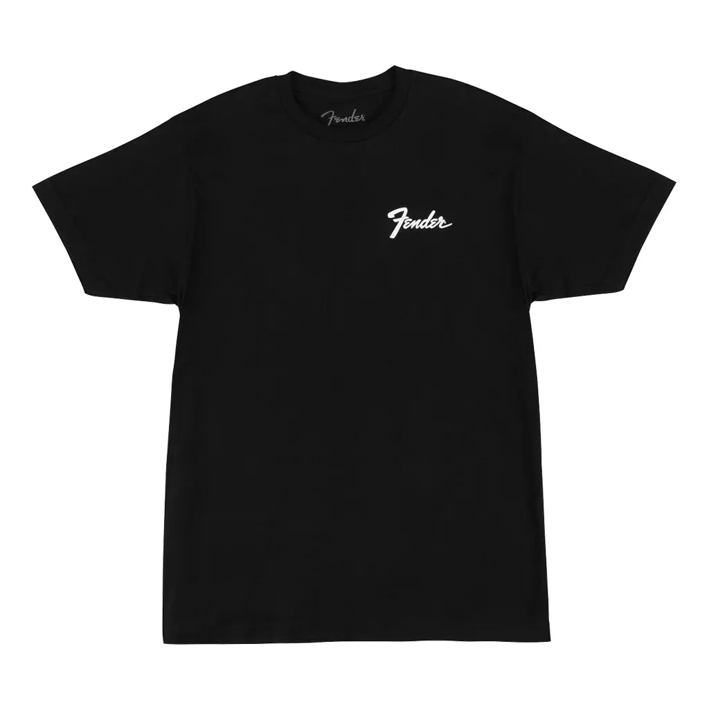 Fender Transition Logo Black Tee In Xxl 1