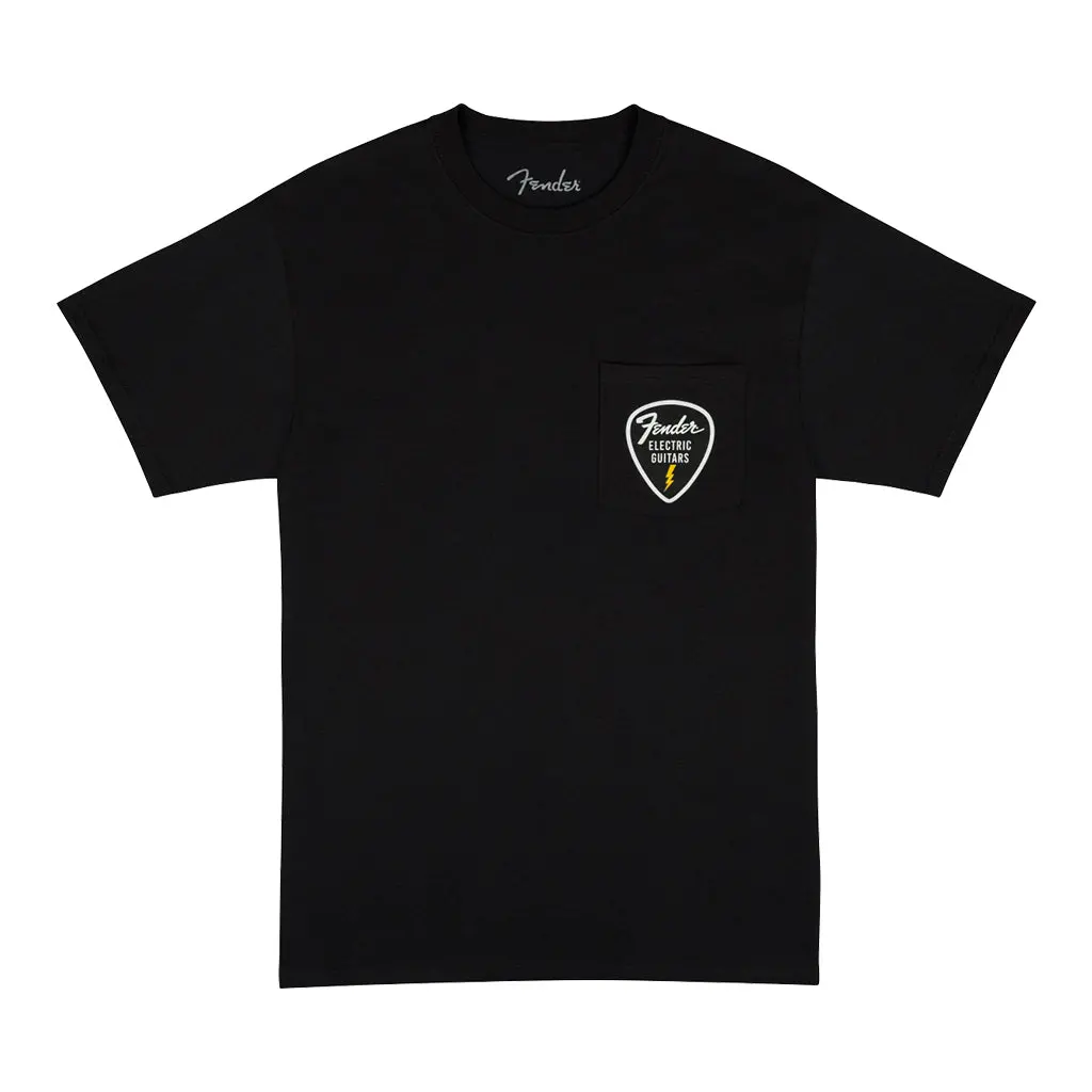 Fender Pick Patch Pocket Black Tee In Medium 1