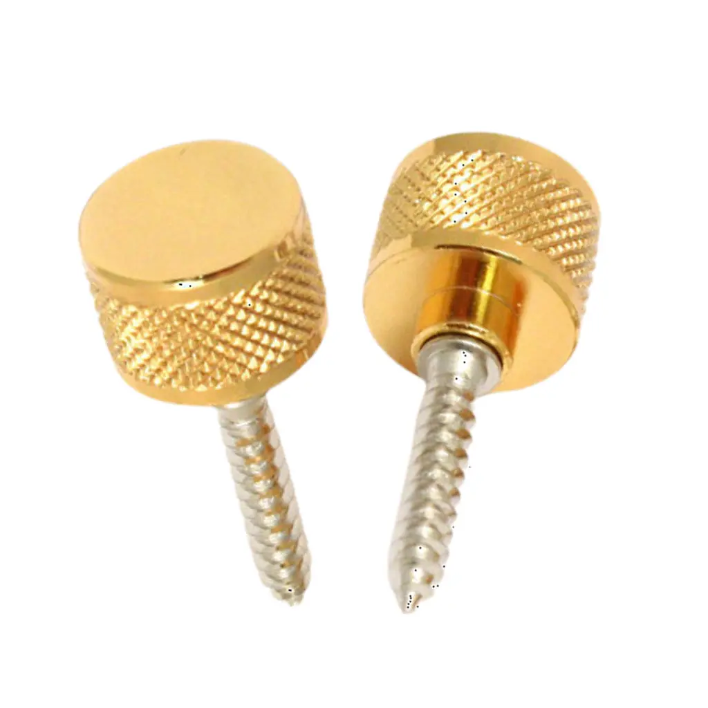 Gretsch Strap Buttons Pair For Most Gretsch Guitars With Mounting Hardware In Gold 1