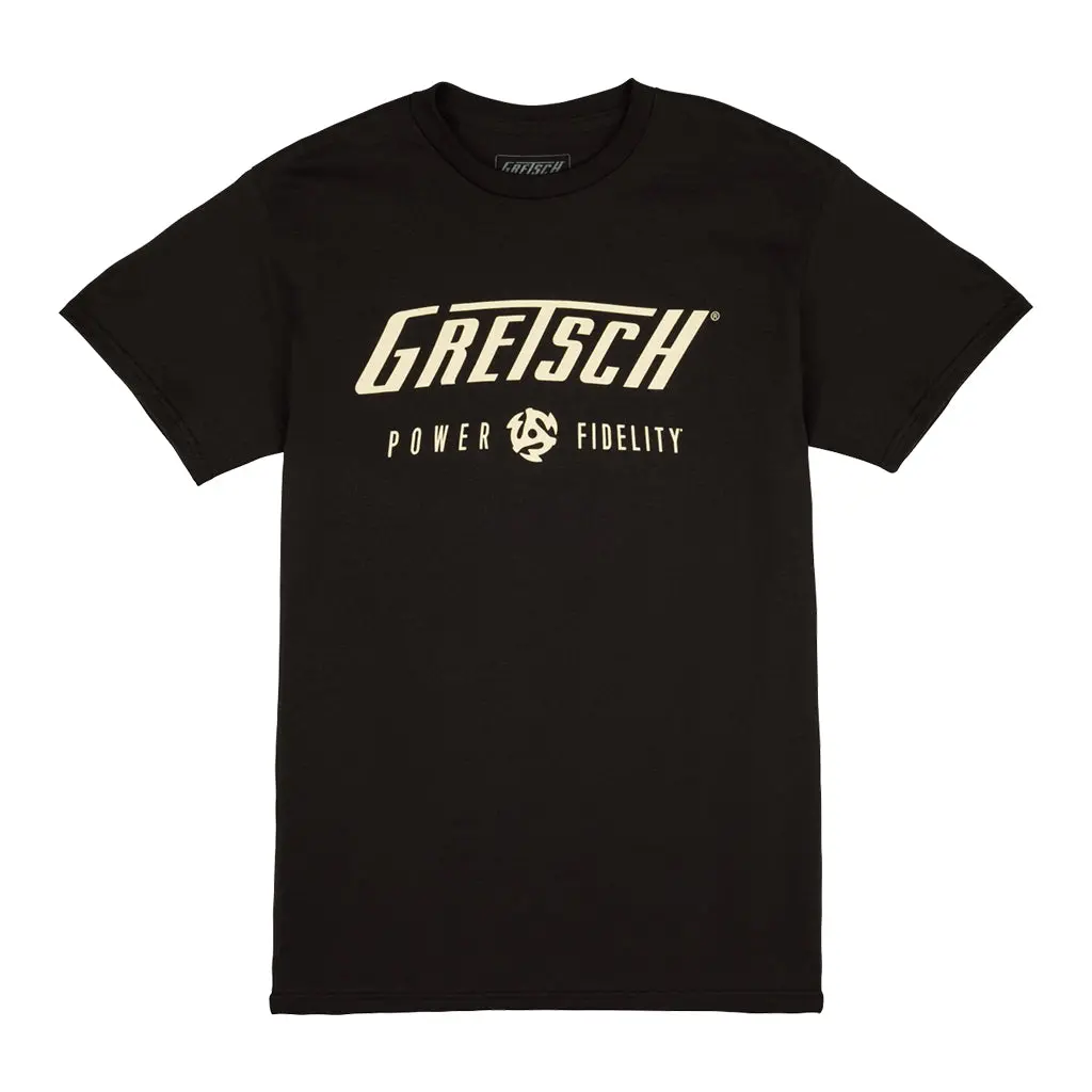 Gretsch Power & Fidelity Logo T-Shirt Black Xxl 1