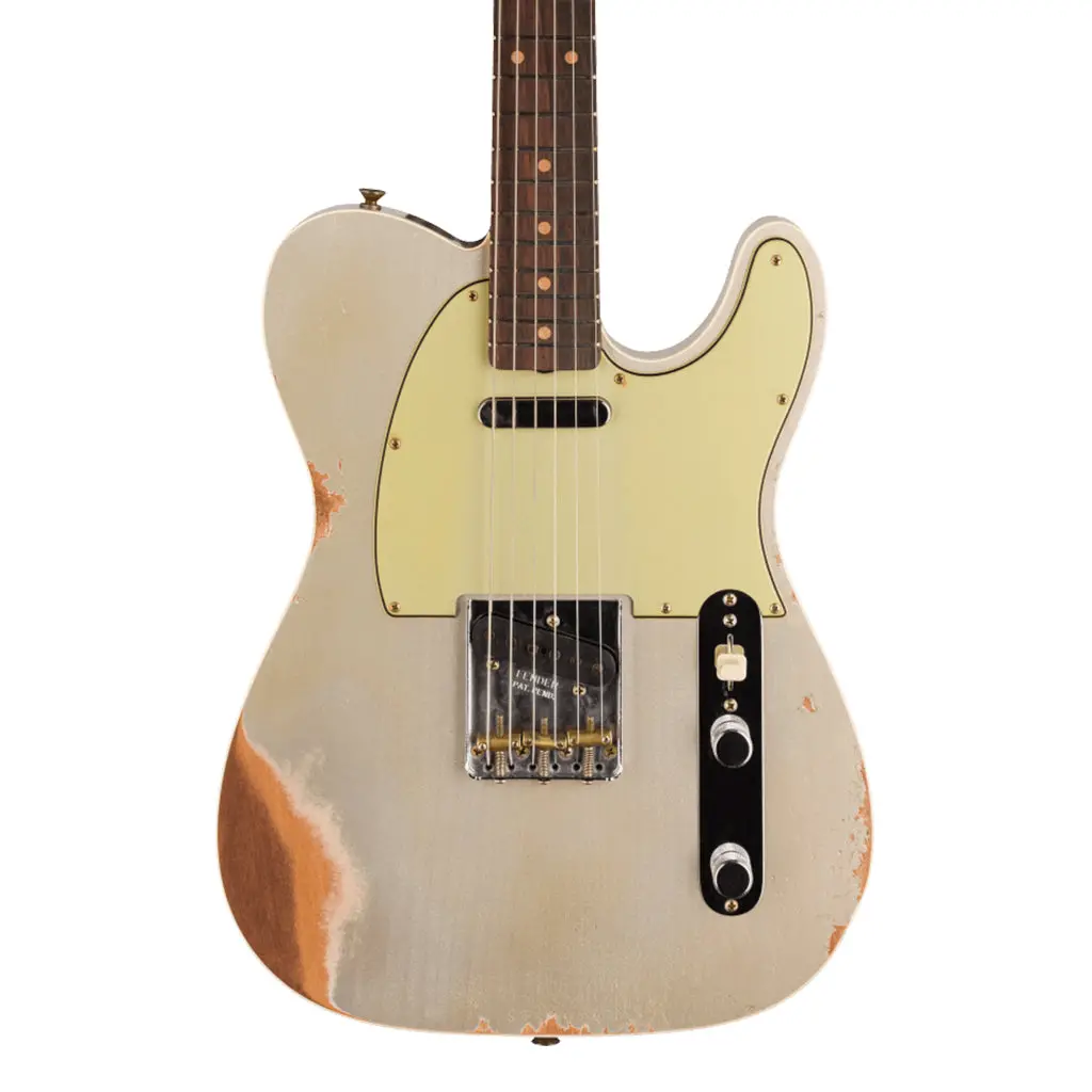 Fender Custom Shop Time Machine '60 Tele Custom - Heavy Relic, Aged Inca Silver 1