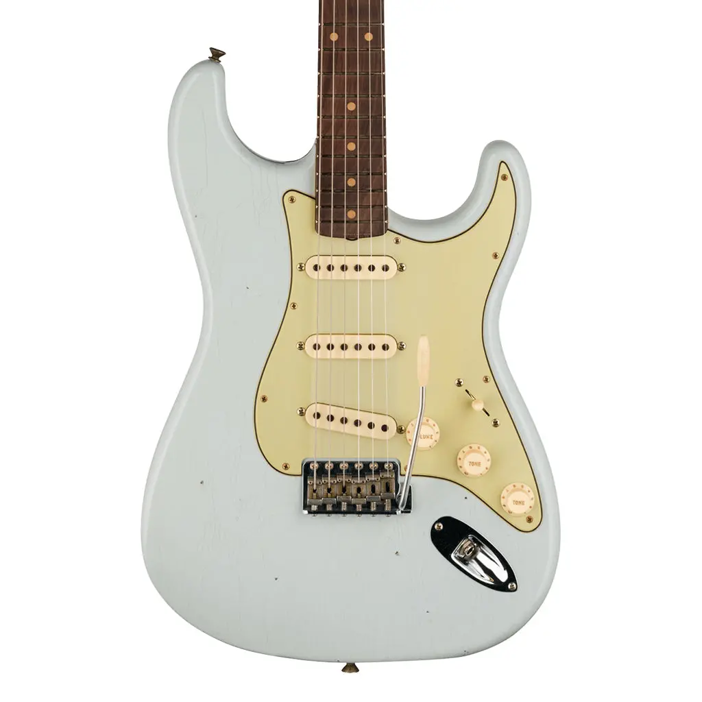 Fender Custom Shop Time Machine 59 Stratocaster Journeyman Relic Super Faded Aged Sonic Blue 1
