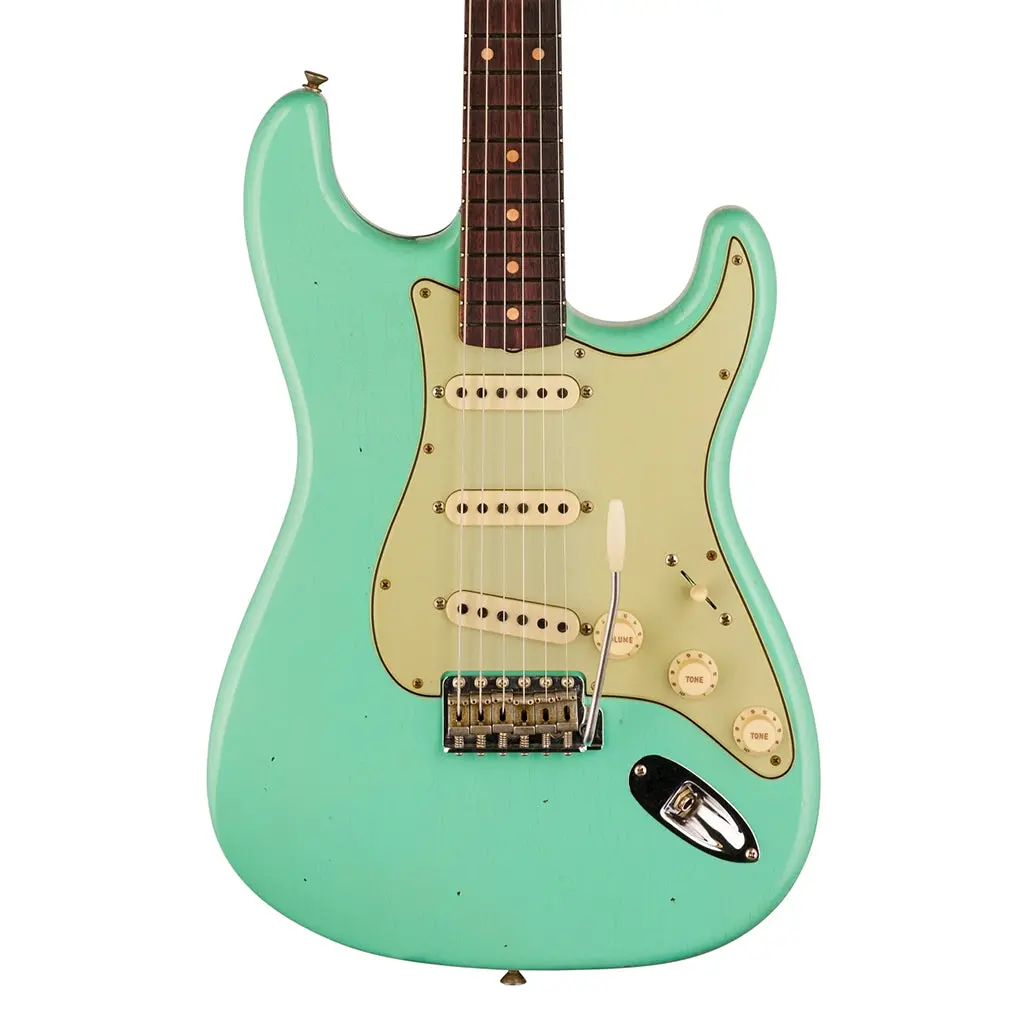 Fender Custom Shop Time Machine 59 Stratocaster Journeyman Relic Super Faded Aged Seafoam Green 1