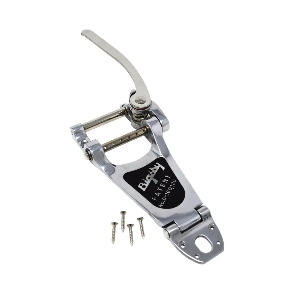 Bigsby B70 Vibrato String-Through Tailpiece Assembly - Polished Aluminum 1