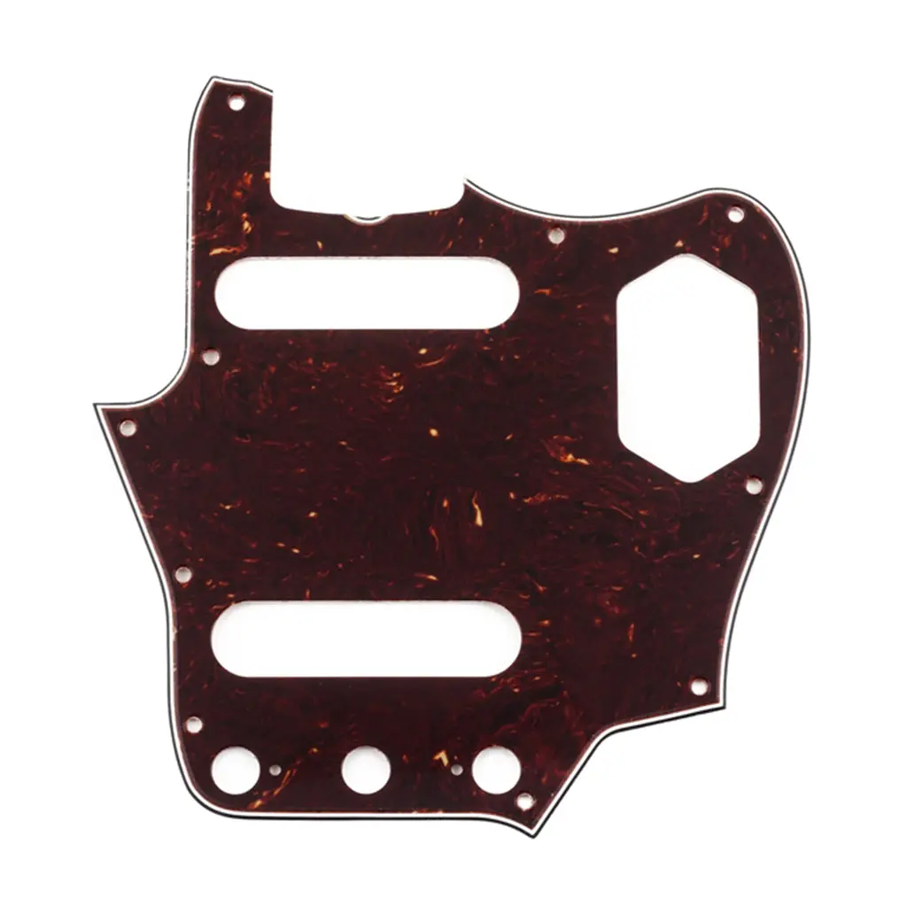 Fender - Pure Vintage Pickguard, '65 Jaguar®, 10-Hole Mount, Brown Shell, 3-Ply 1