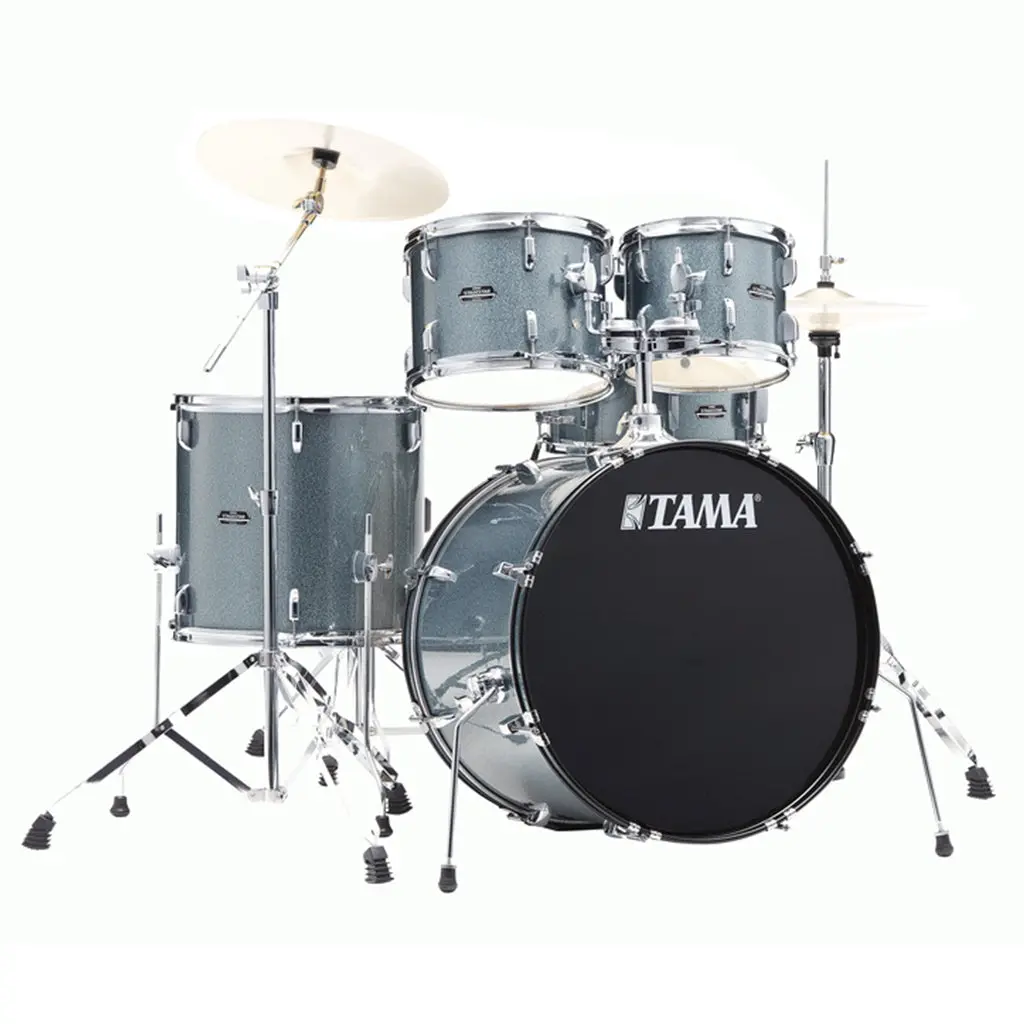 Tama St52h5c Stagestar 5-Piece Complete Kit With 22" Bass Drum - Sea Blue Mist 1
