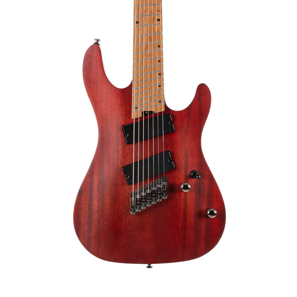 Cort Kx307 7-String Electric Guitar - Open Pore Mahogany 1