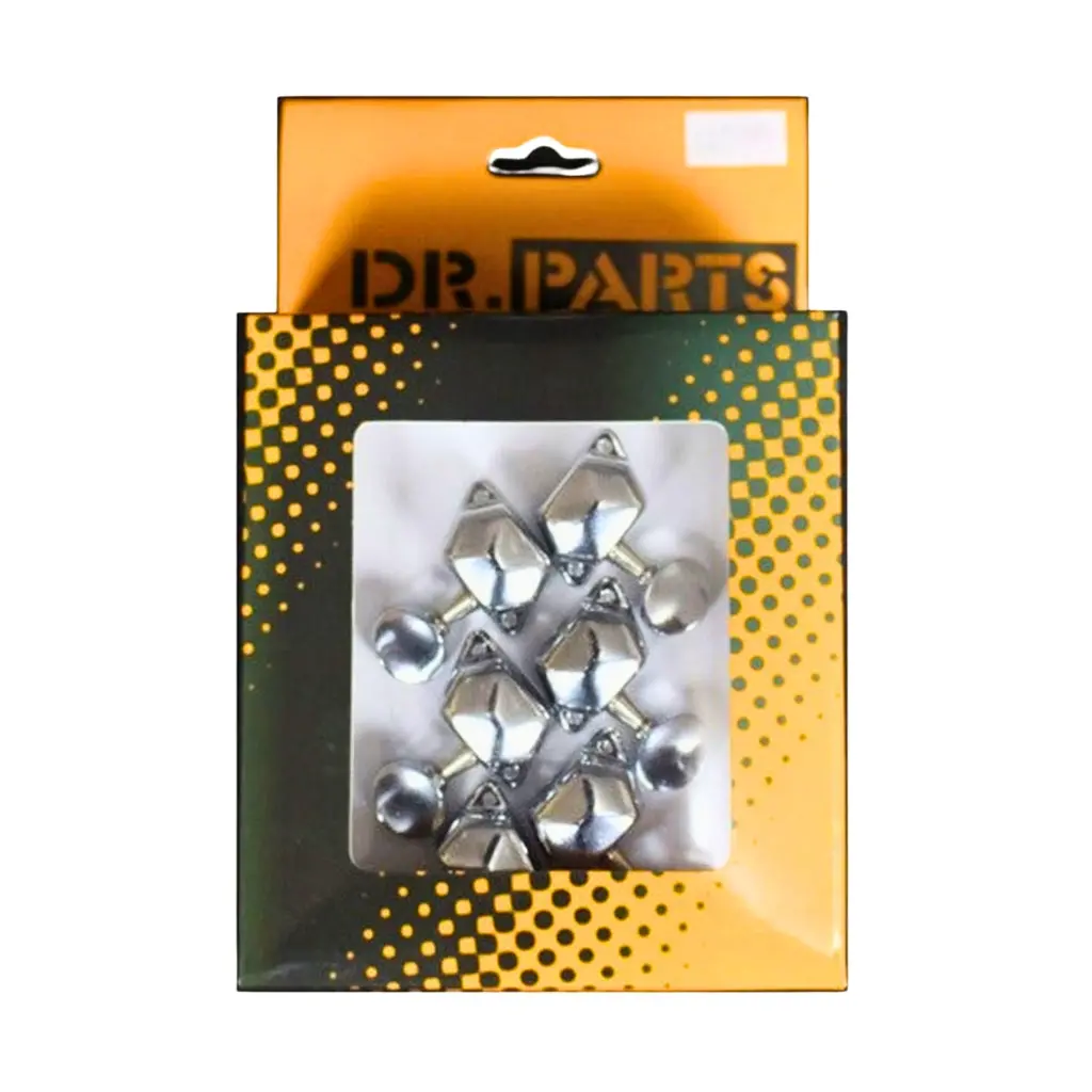 Dr Parts 645 - Chrome Plated Round Vintage Button Machine Head Pack 1