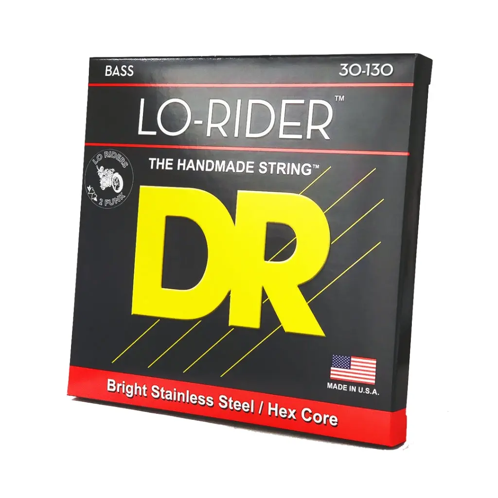 Dr Lo-Rider Stainless Steel 6-String Bass Guitar Strings - Medium To Heavy 30-130 1