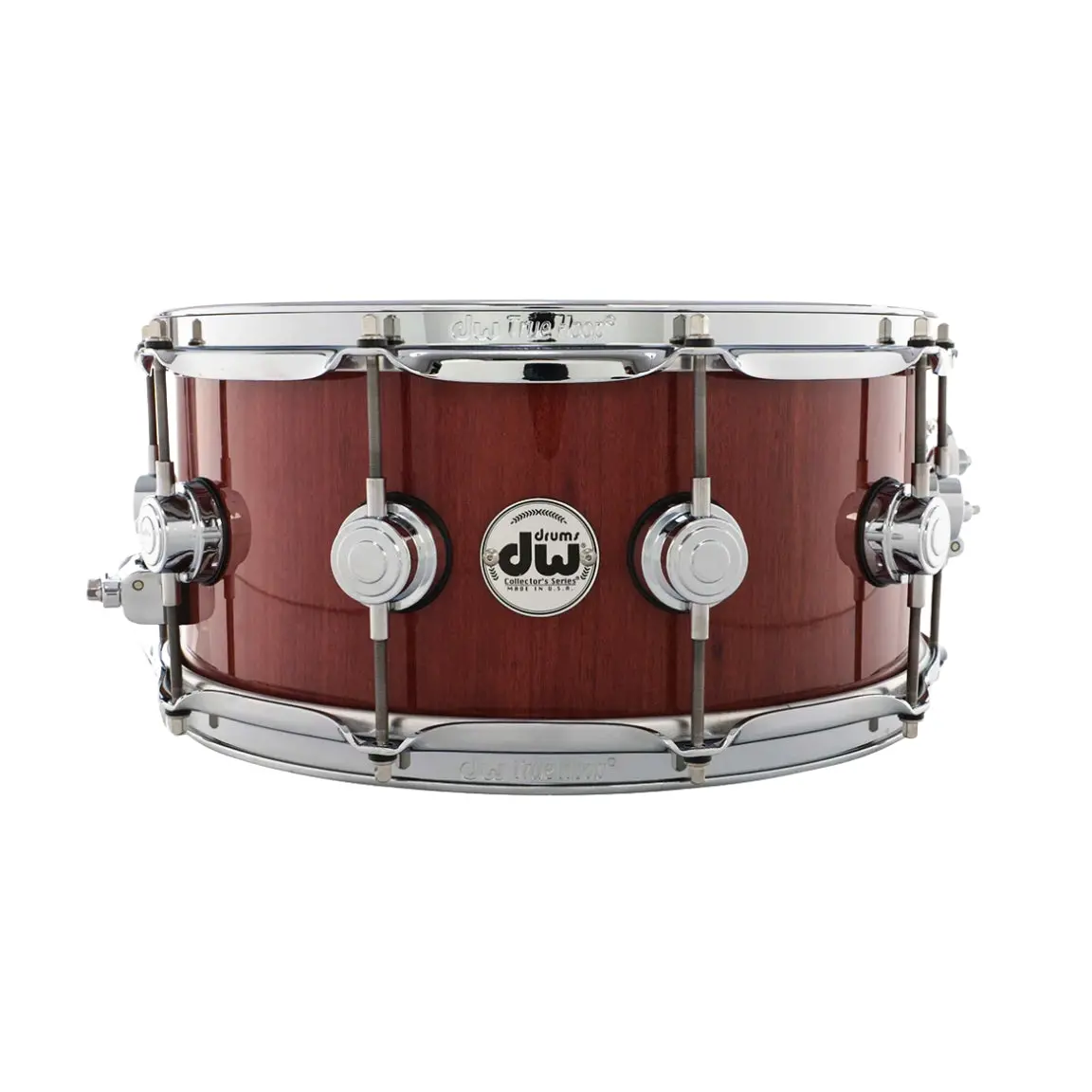 Dw Collector's Series Purpleheart Wood Snare Drum - 6.5 Inch X 14 Inch, Chrome 1