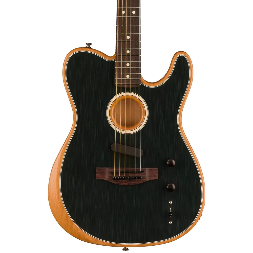 Fender - Acoustasonic® Player Telecaster® - Rosewood Fingerboard - Brushed Black 1