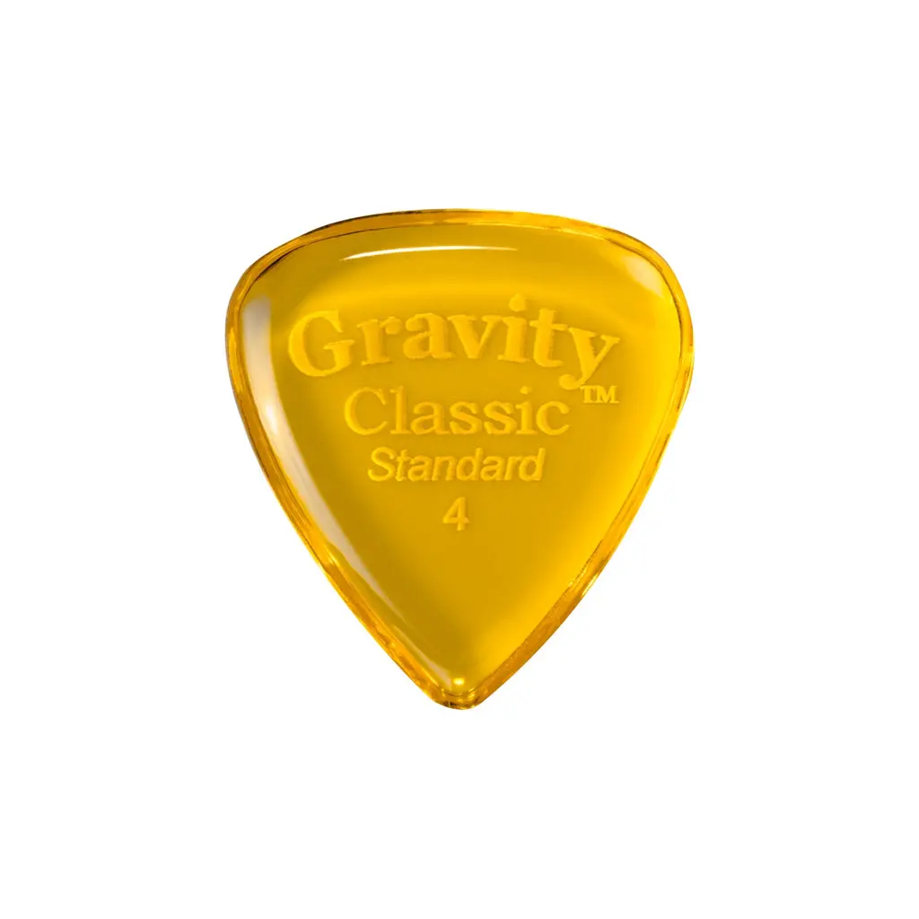 Gravity Picks Classic Standard 4Mm - Polished Yellow 1