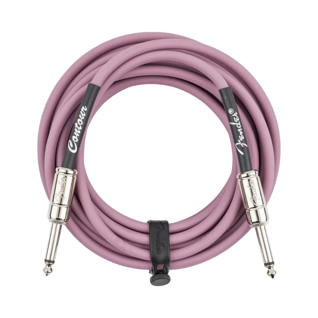 Fender Contour Series Instrument Cable - Burgundy Mist, 18.6 Feet 1