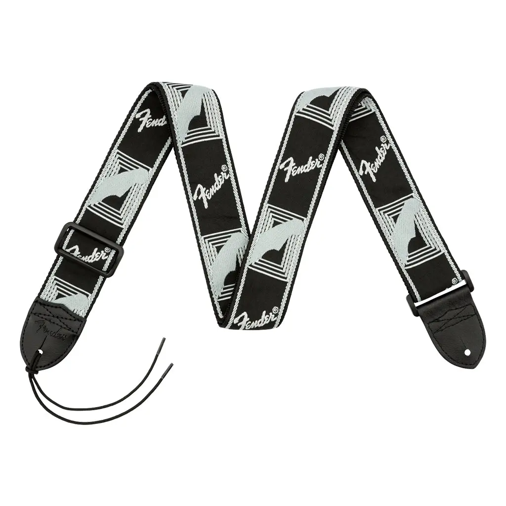 Fender - 2" Monogrammed Strap, Black/Light Grey/Dark Grey 1