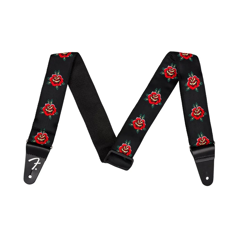 Fender Rose 2" Guitar Strap - Red 1