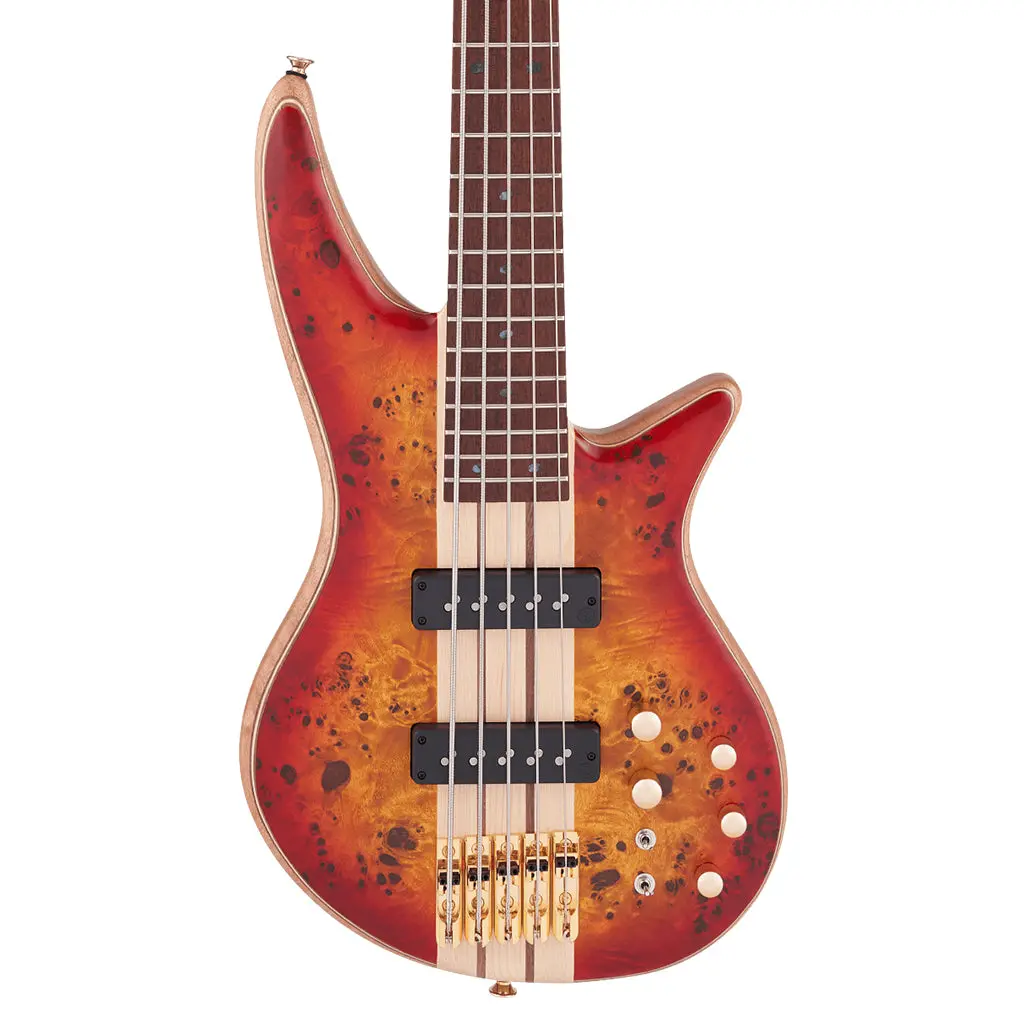 Jackson - Pro Series Spectra Bass Sbp V, Caramelized Jatoba Fingerboard, Transparent Cherry Burst | Bass Guitars | 2919934515 1