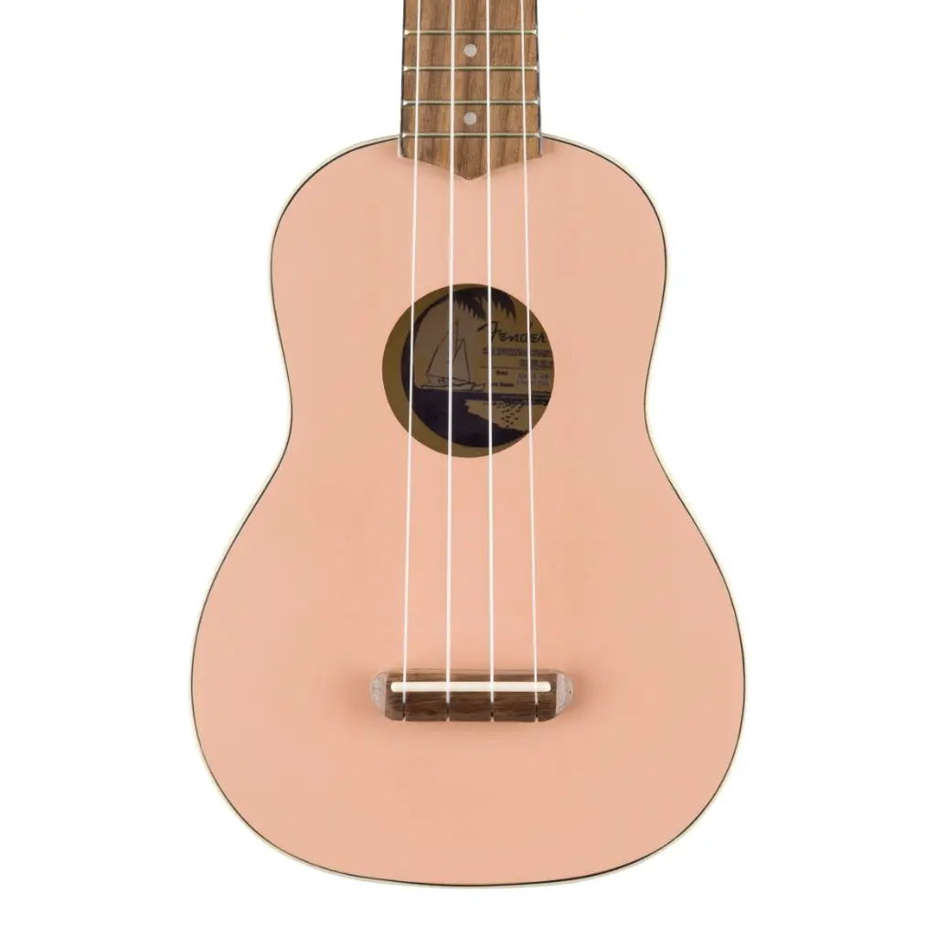 Fender Venice Soprano Ukulele - Shell Pink 1