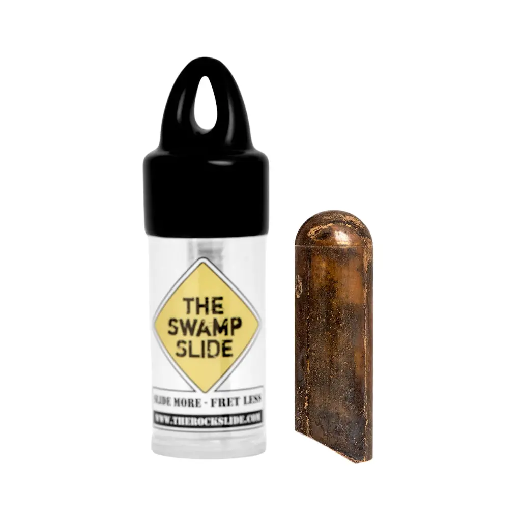 The Rock Slide Aged Brass Balltip Guitar Slide - Medium 1