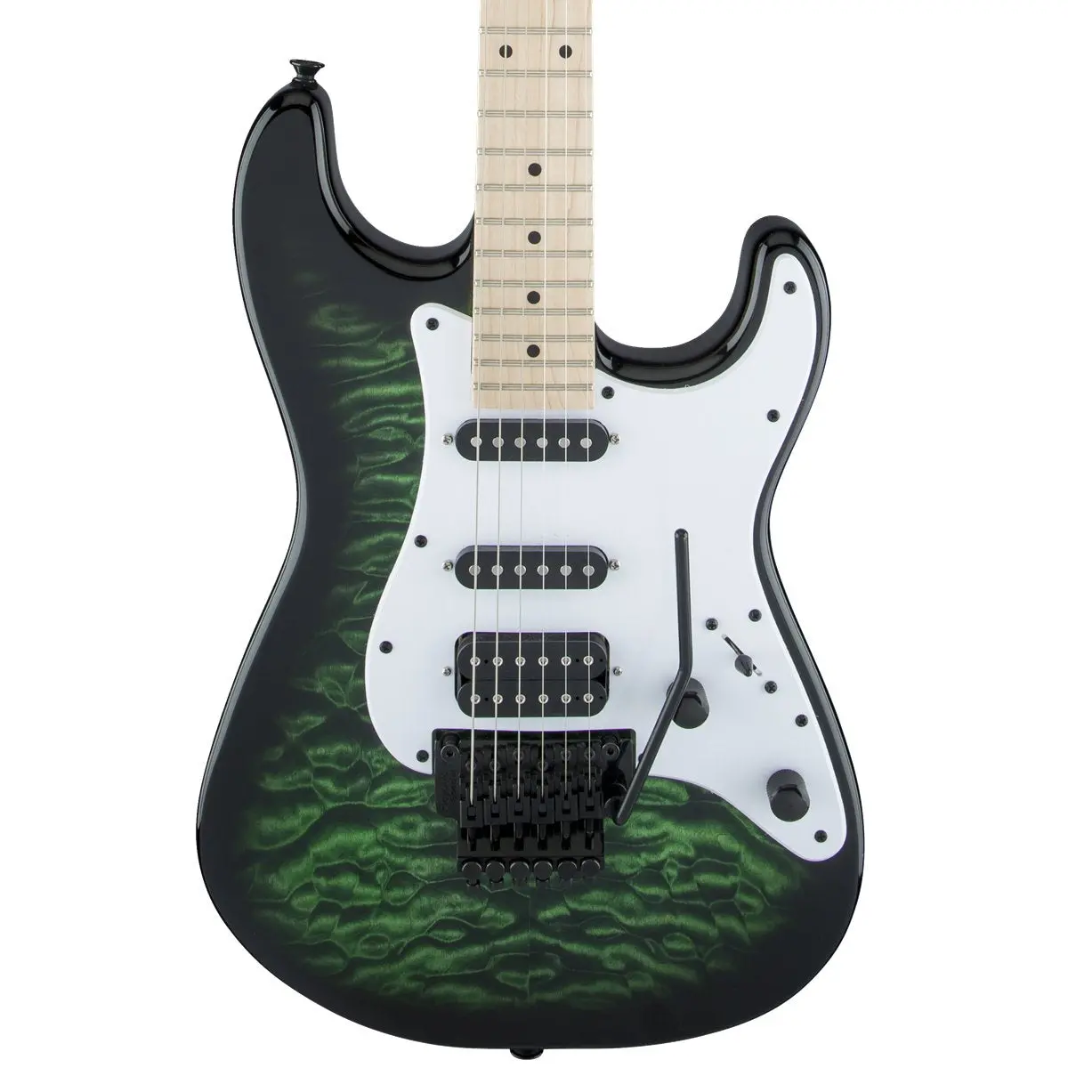 Jackson X Series Adrian Smith Sdxq - Transparent Green - Maple Fretboard | Electric Guitars | 2913052587 1