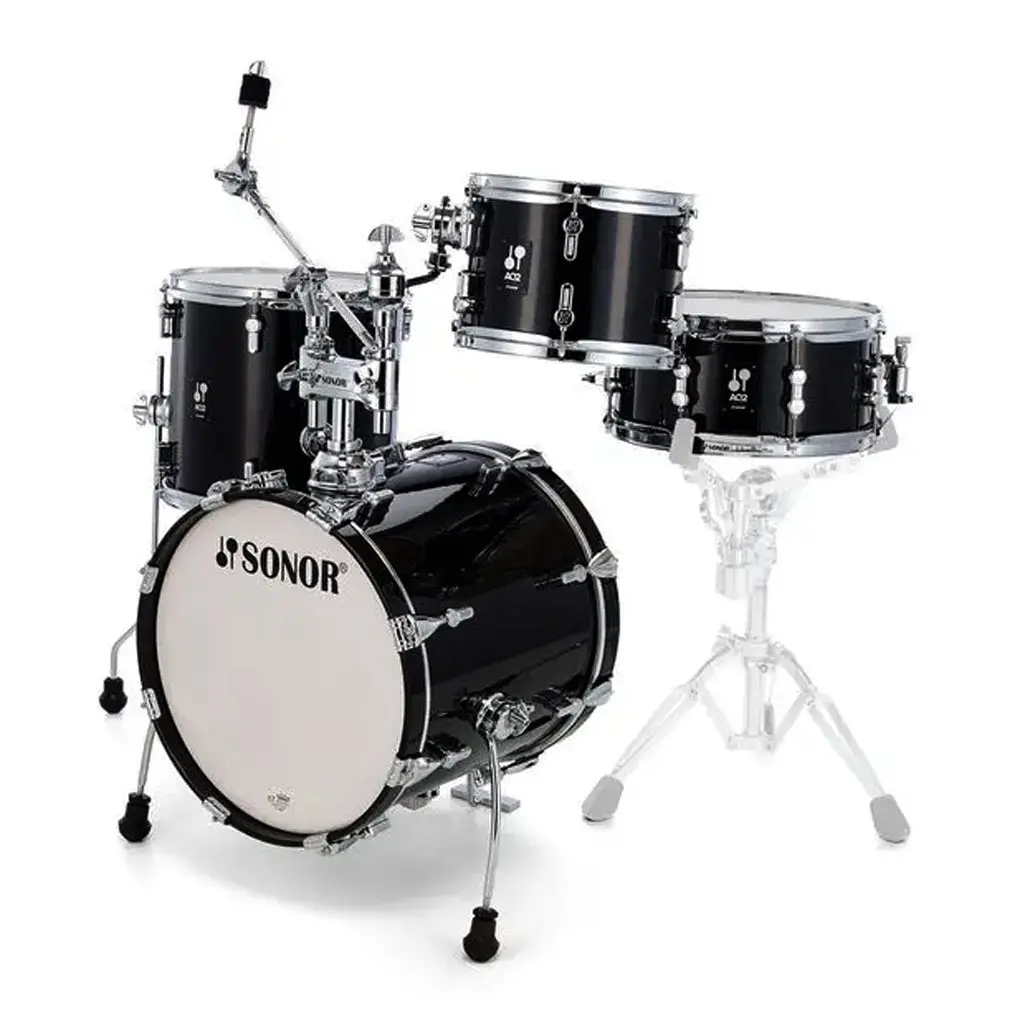 Sonor Aq2 Series Bop 4-Piece Shell Pack - Transparent Black 1