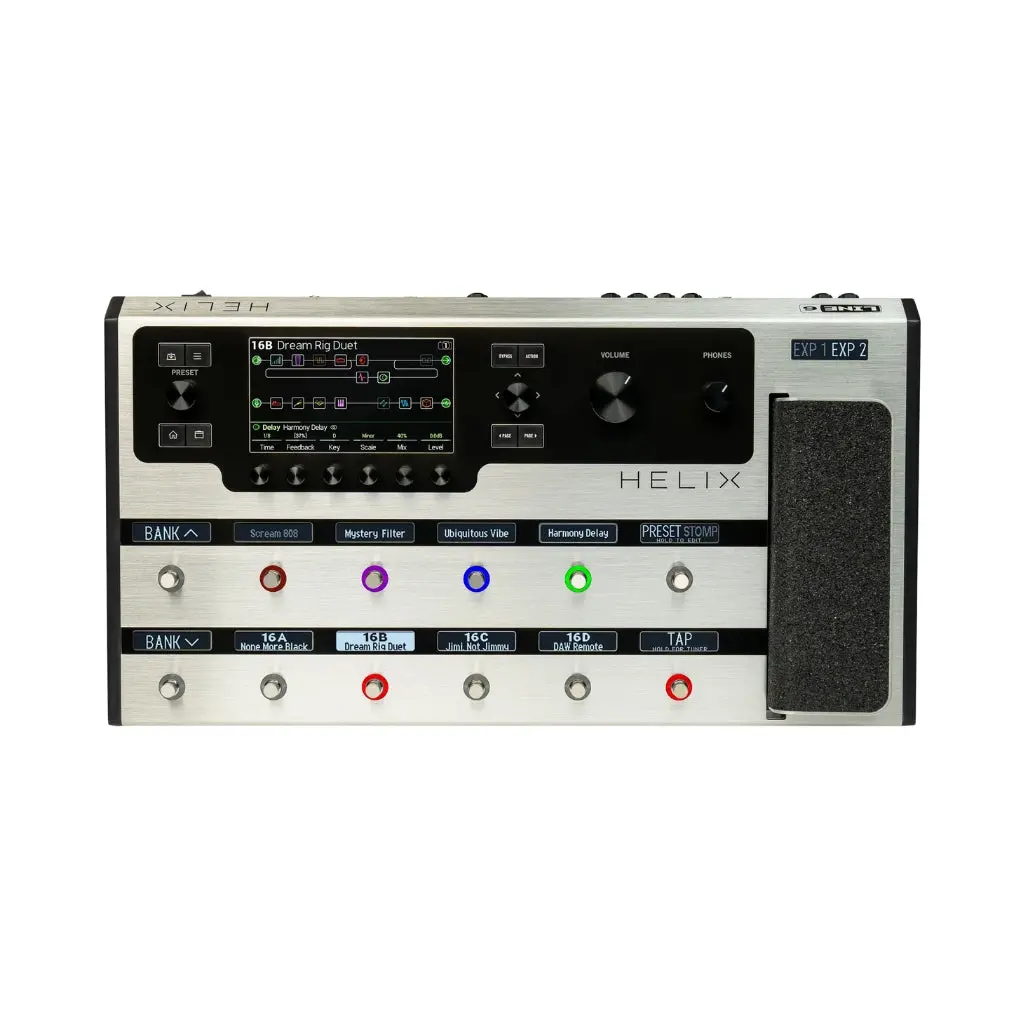 Line 6 Helix Floor Guitar Multi-Effects Processor - Limited Edition Platinum 1