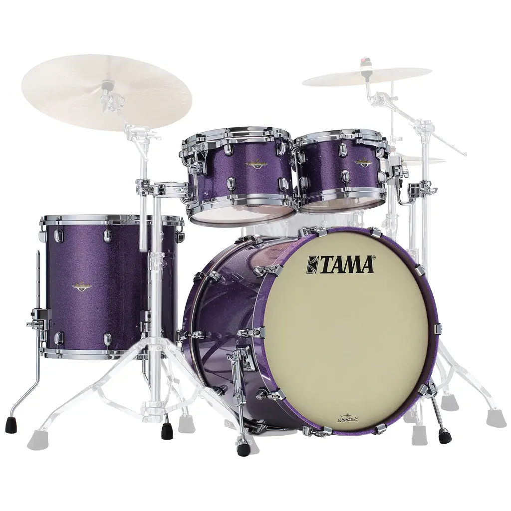 Tama Starclassic Maple 4-Piece Shell Pack With 22" Bass Drum - Deeper Purple 1