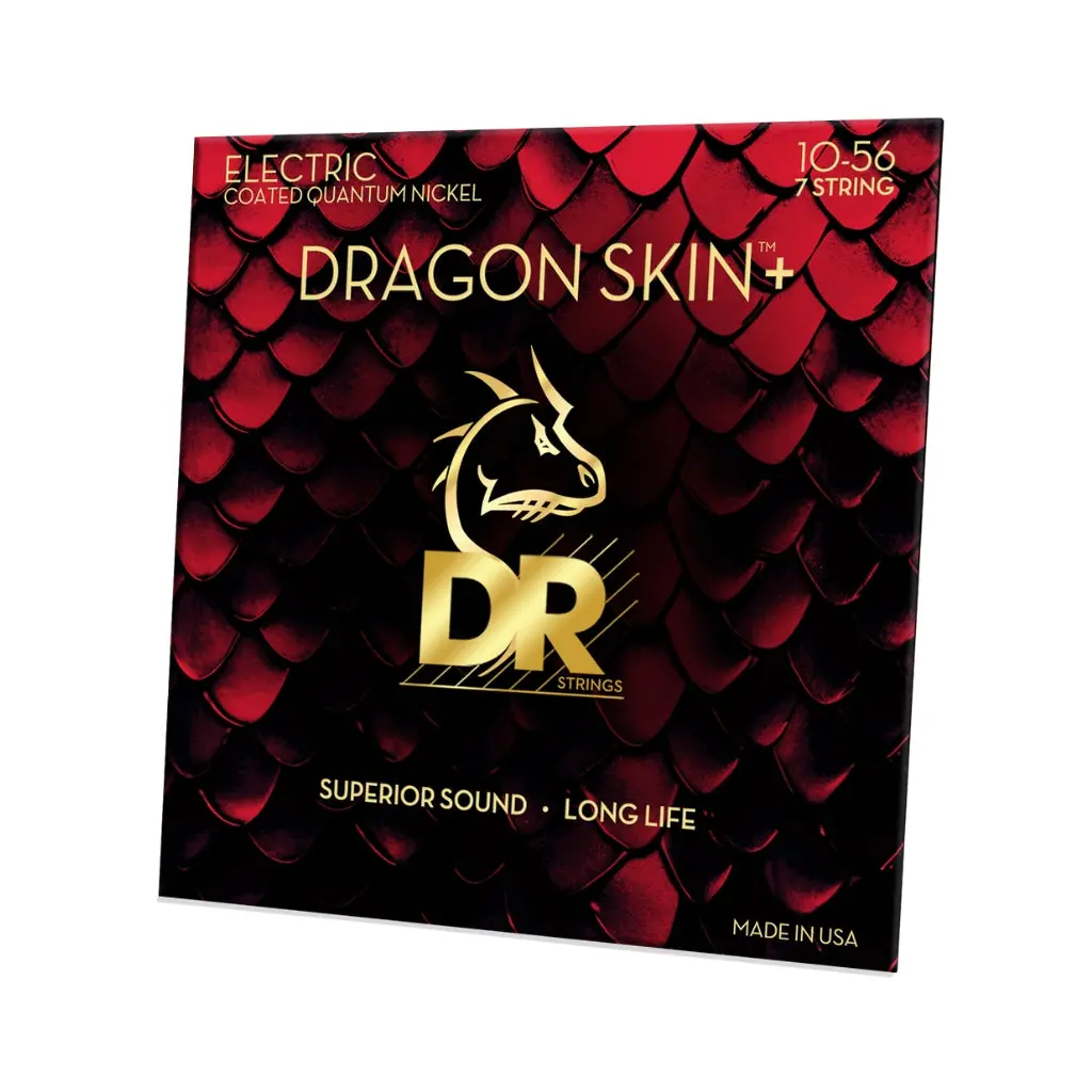 Dr Strings Dragon Skin+ Quantum Nickel 7-String Electric Guitar Strings - Medium 10-56 1