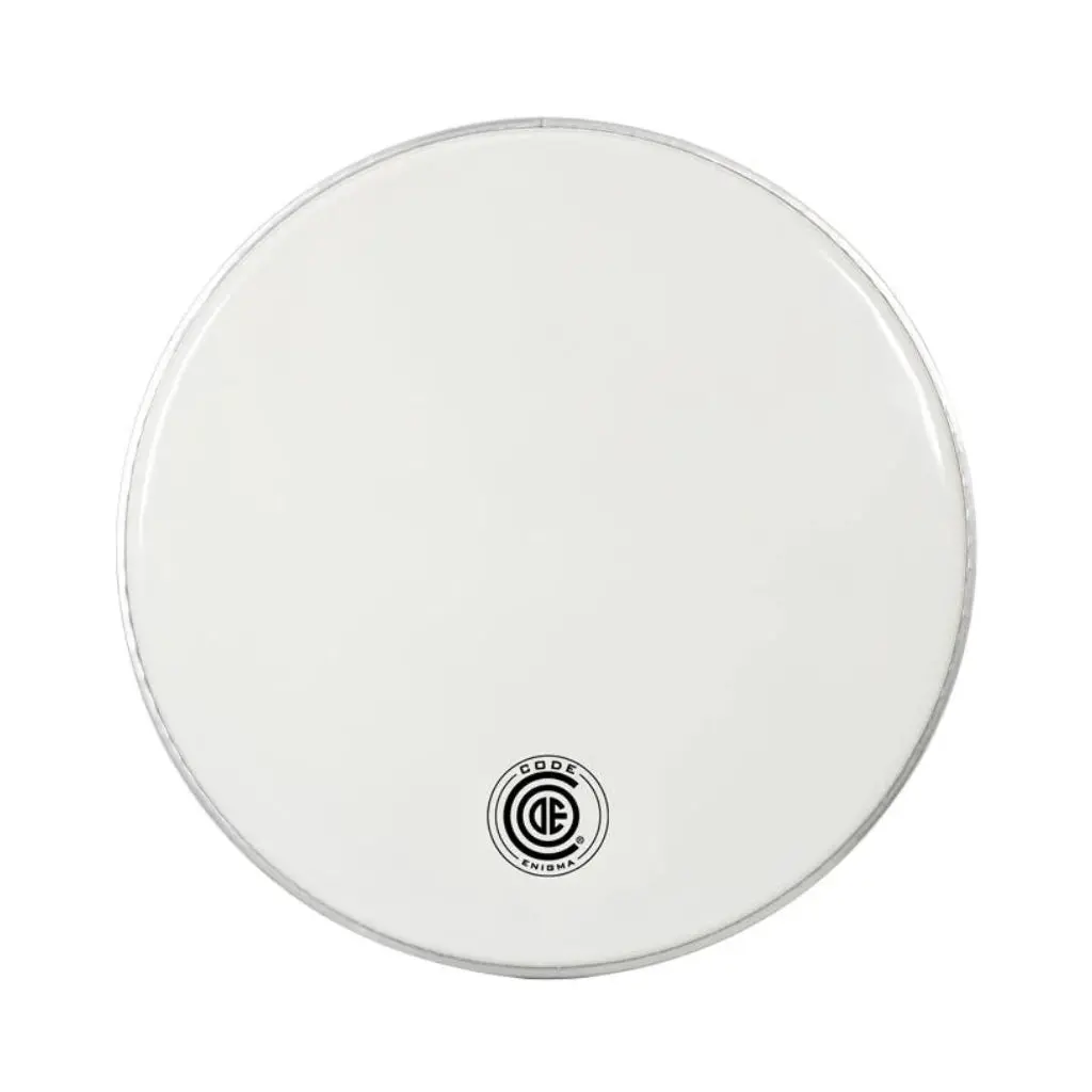 Code Enigma White With Dampening Ring Bass Reso Drumhead- 16 Inches 1