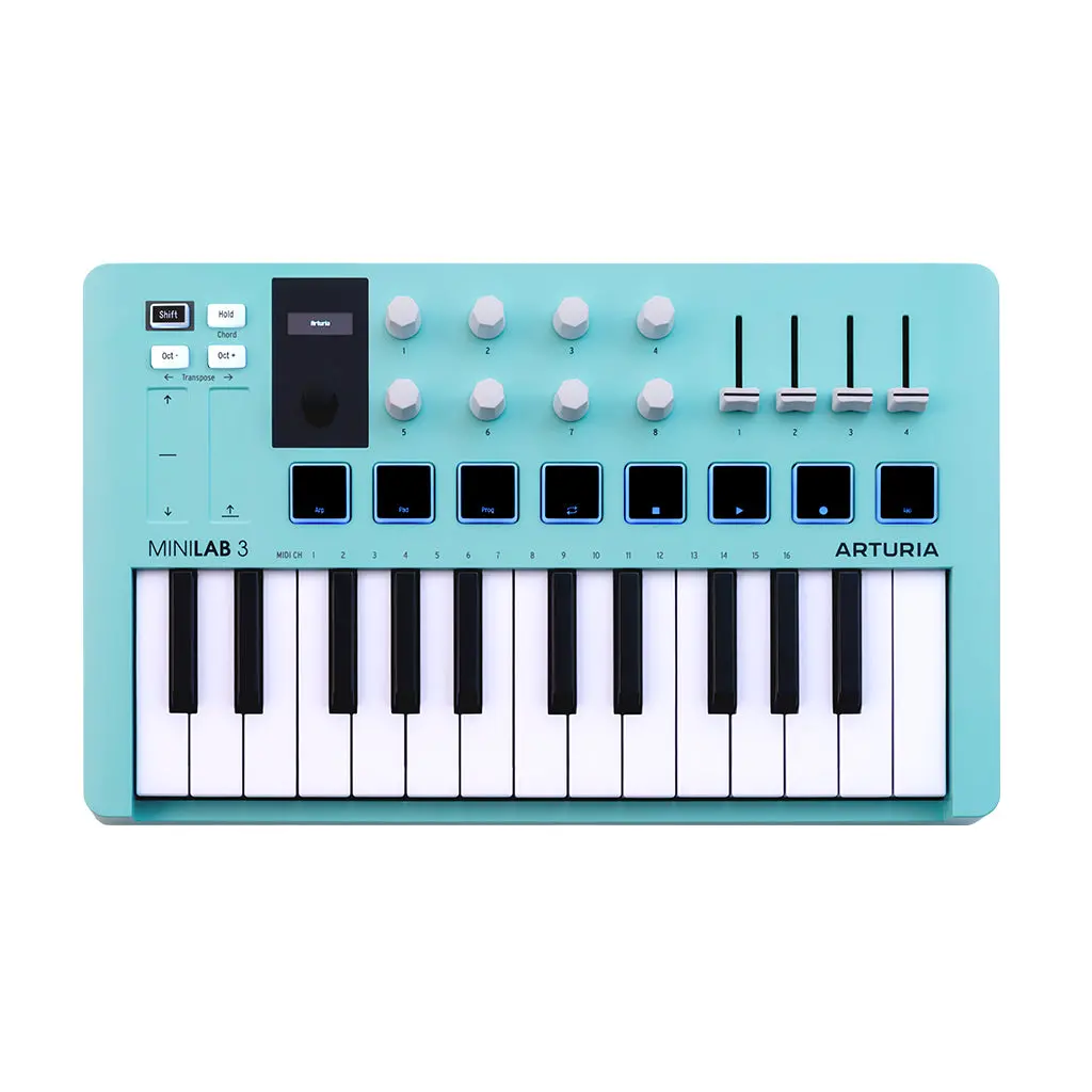 Arturia Minilab 3 25-Note Keyboard - Limited Edition Aquamarine 1