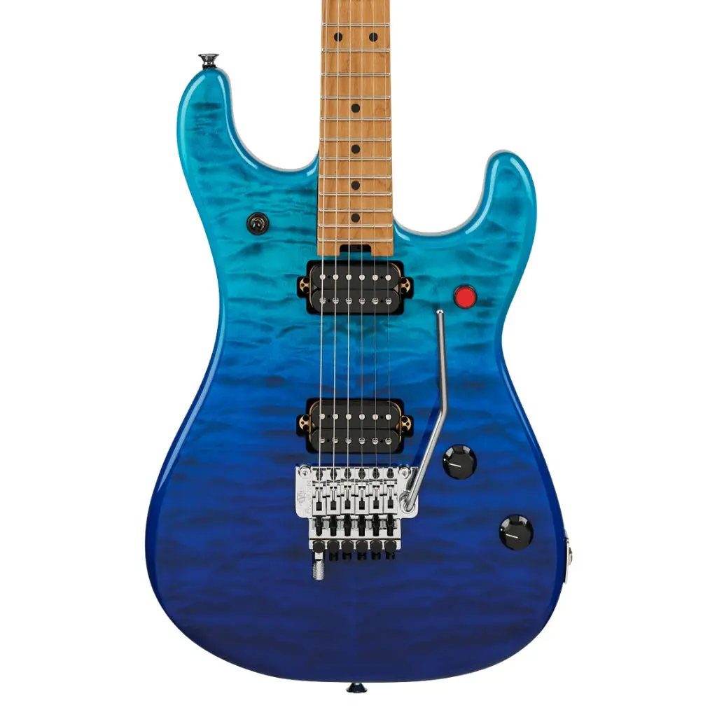 Evh 5150 Series Deluxe Quilted Maple Top Electric Guitar - Pacific Drift, Baked Maple Fingerboard 1