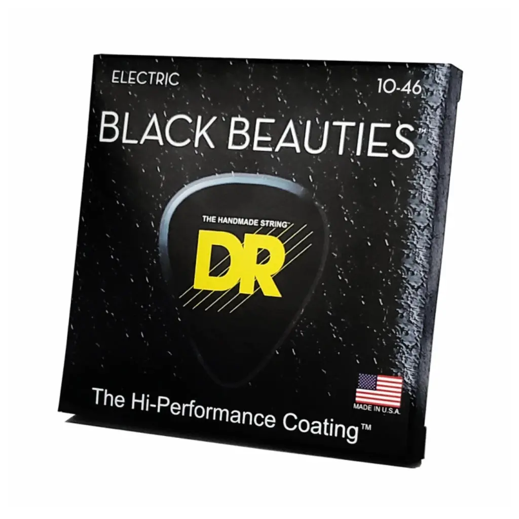 Dr Black Beauties K3 Coated Electric Guitar Strings - Medium 10-46 1