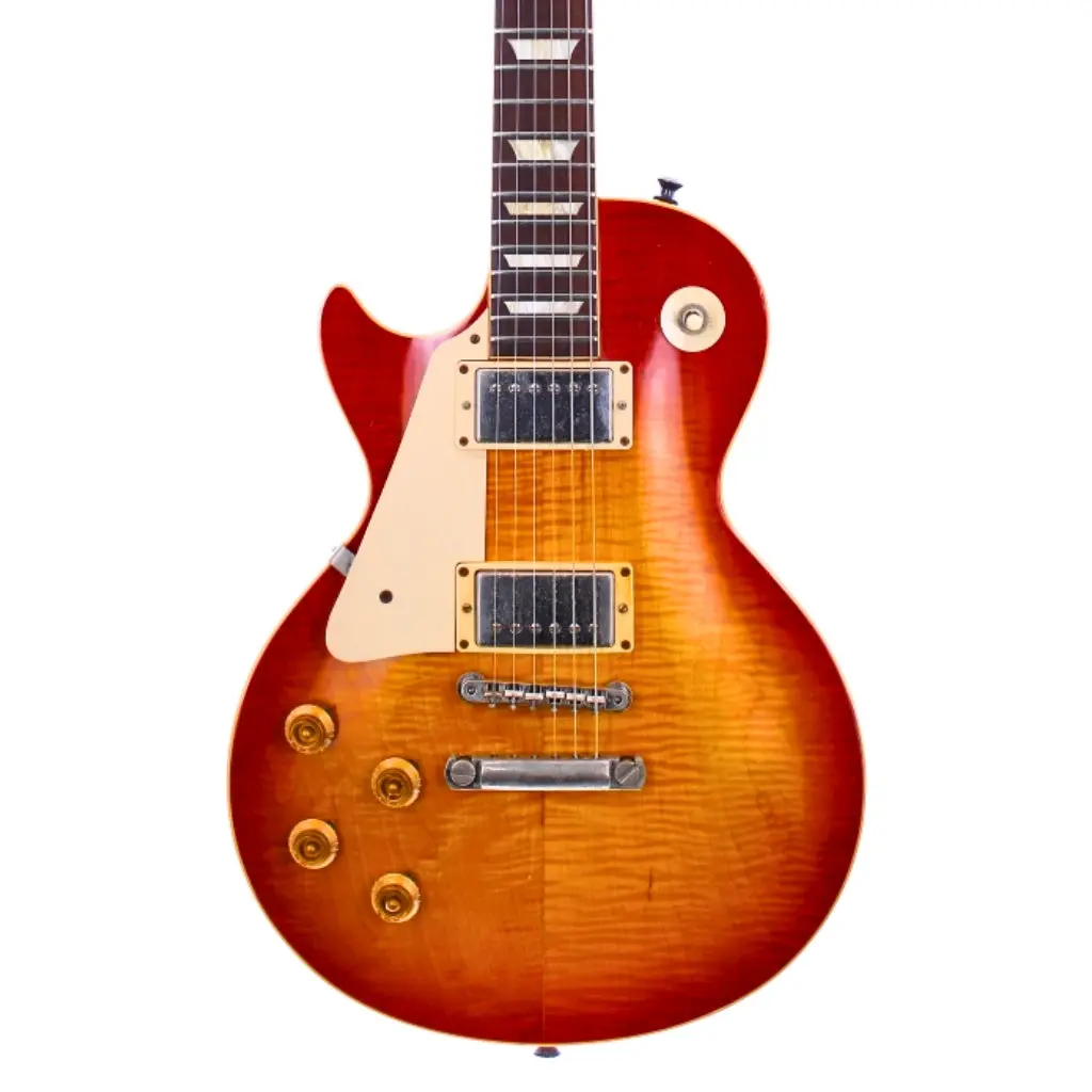 Gibson Custom Shop 59 Les Paul Standard Left Handed - Washed Cherry Burst 1