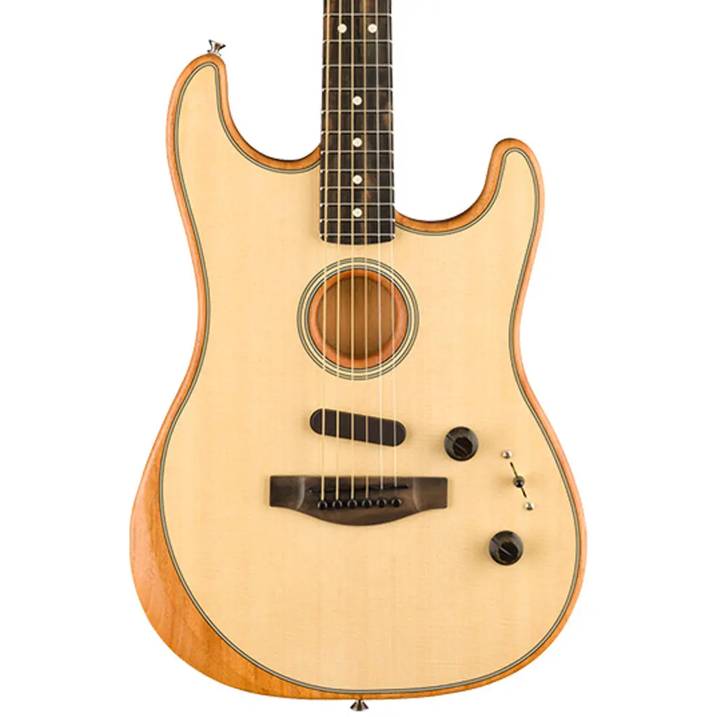 Fender American Acoustasonic® Strat®, Ebony Fingerboard, Natural 1