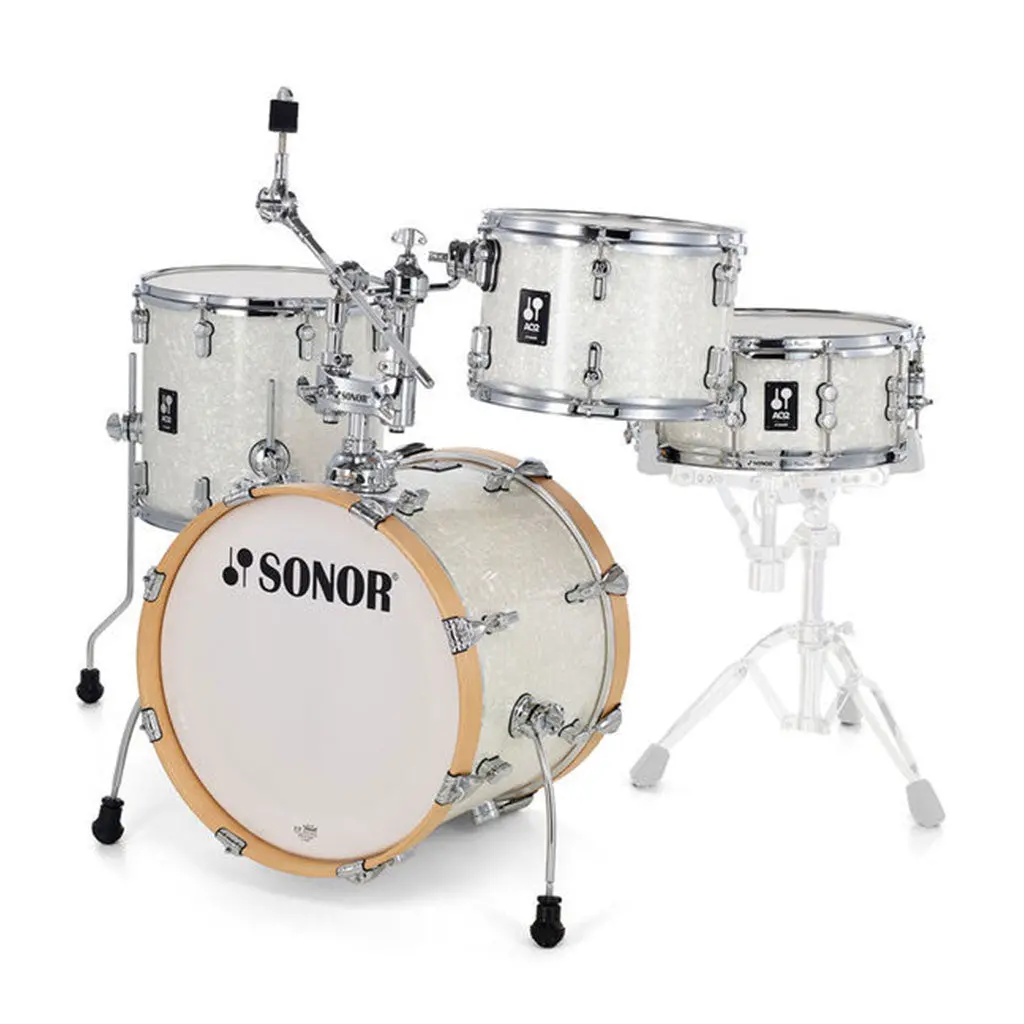 Sonor Aq2 Series Martini 4-Piece Shell Pack - White Pearl 1