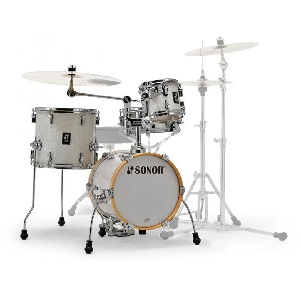 Sonor Aq2 Series Safari 4-Piece Shell Pack - White Pearl 1