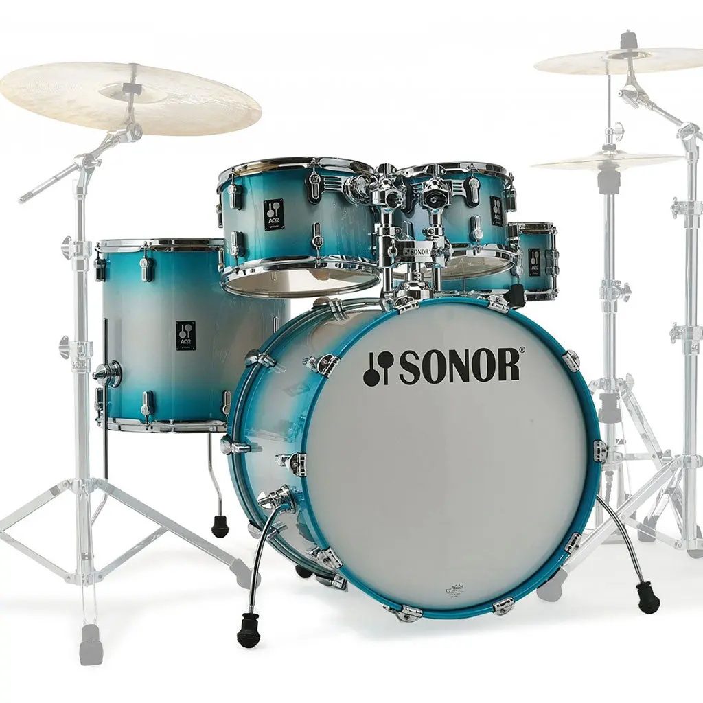 Sonor Aq2 Series Studio 5-Piece Shell Pack - Aqua Silver Burst 1