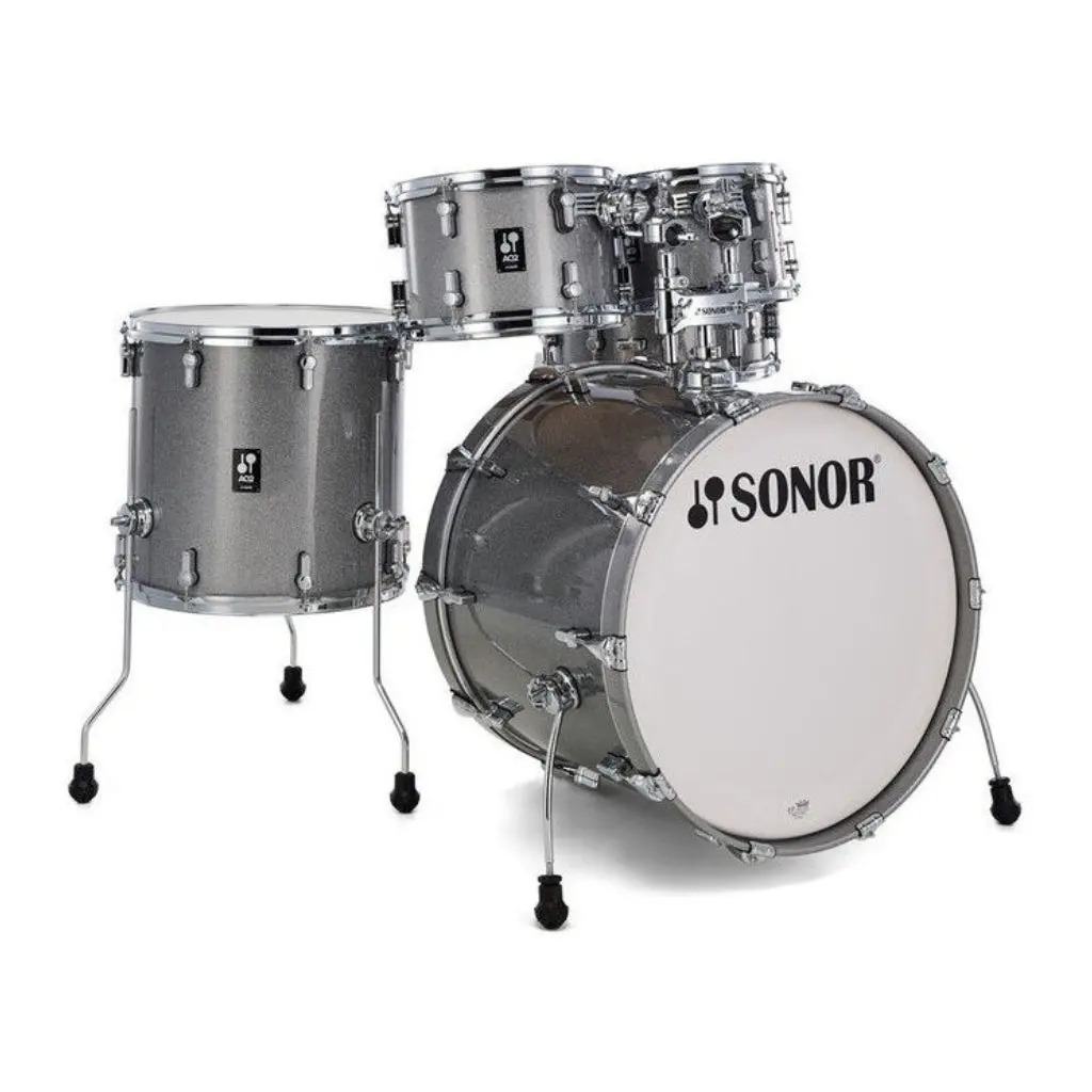 Sonor Aq2 Series Stage 5-Piece Shell Pack With 4000 Series Hardware - Titanium Quartz 2