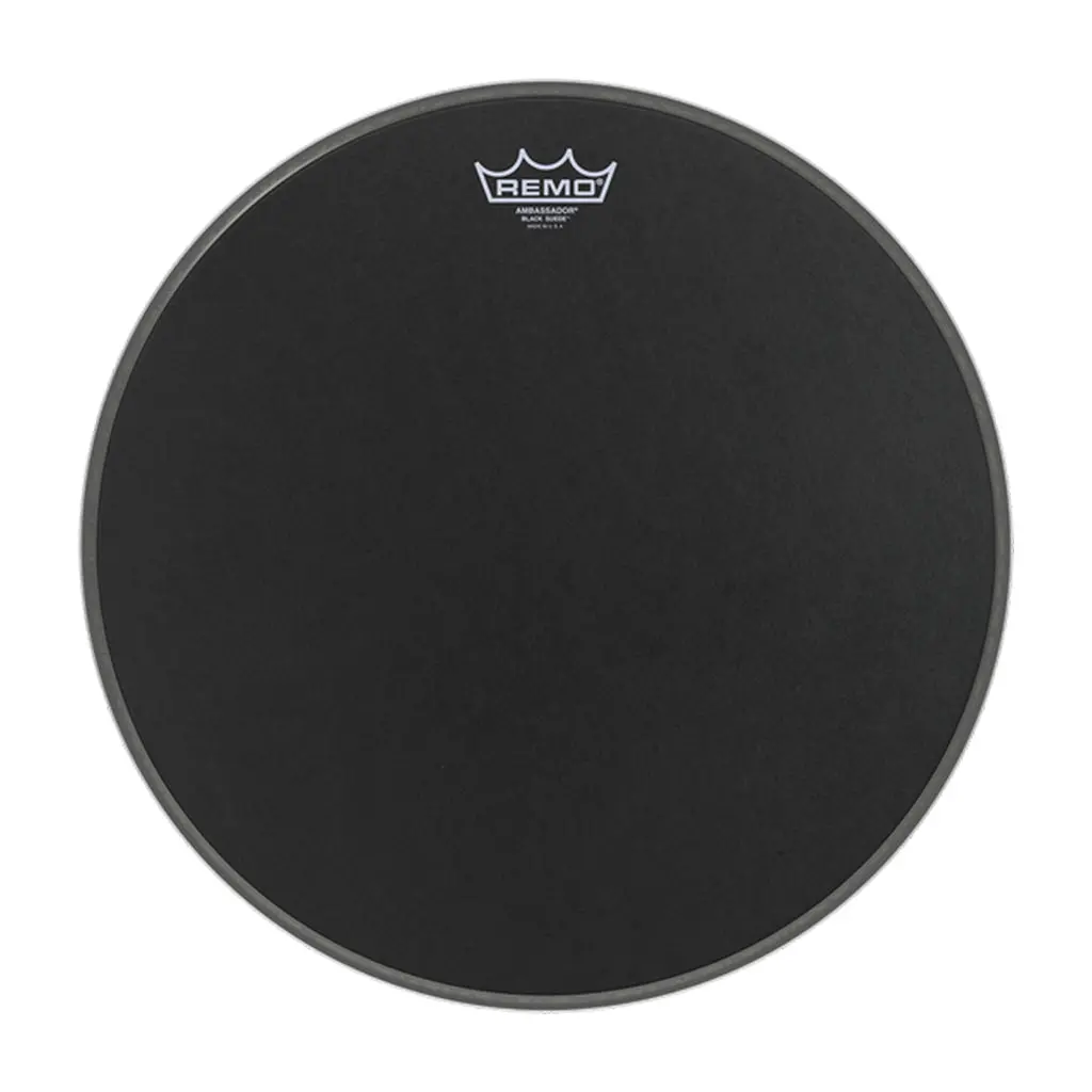 Remo 14" Ambassador Black Suede 1