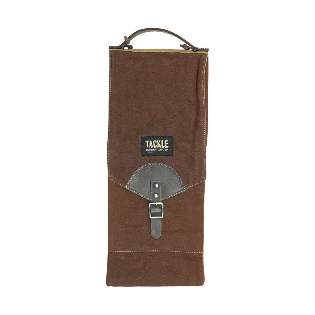 Tackle Compact Waxed Canvas Stick Bag - Brown 1