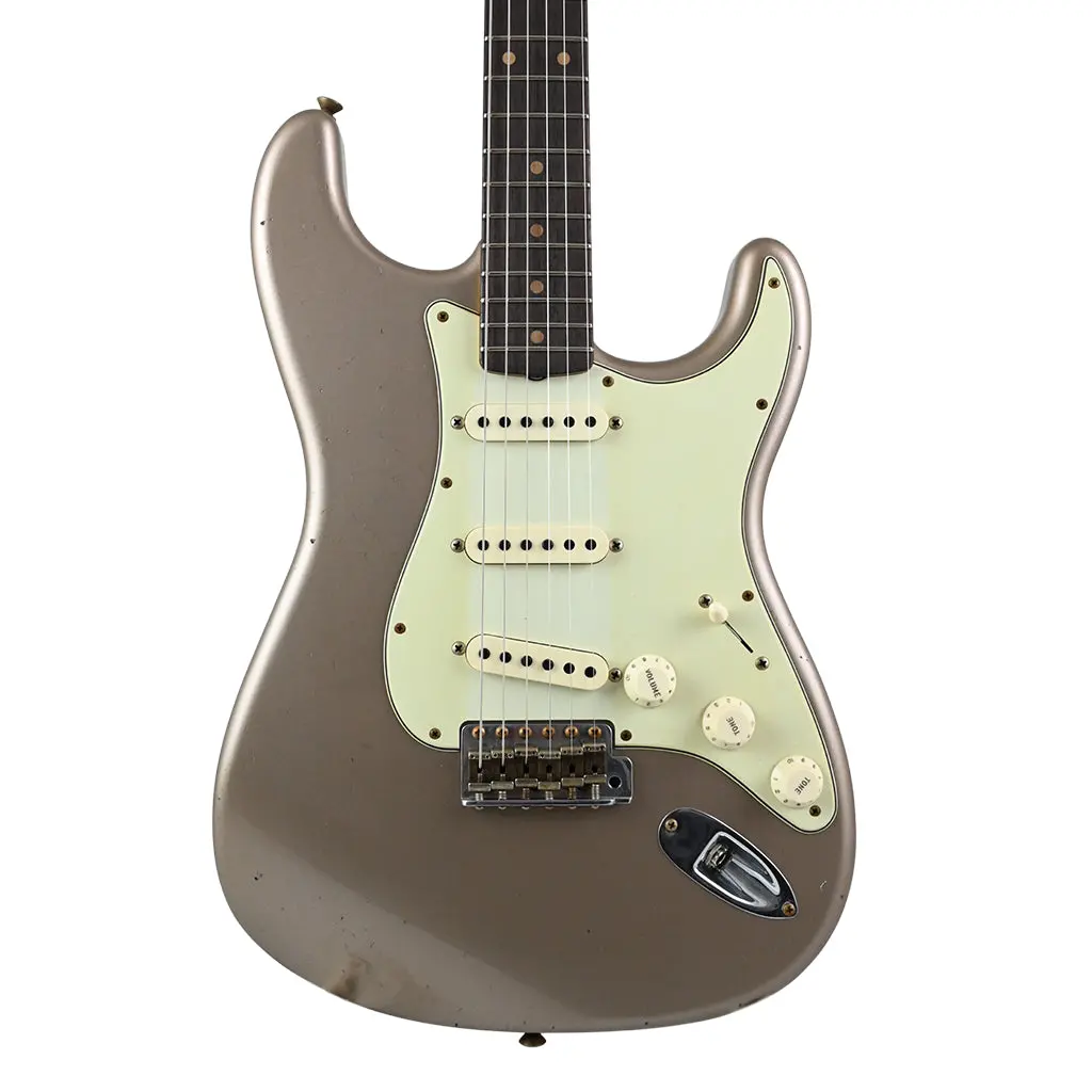 Fender Custom Shop Limited Edition '59 Stratocaster® Journeyman Relic®, Super Faded Aged Shoreline Gold 1